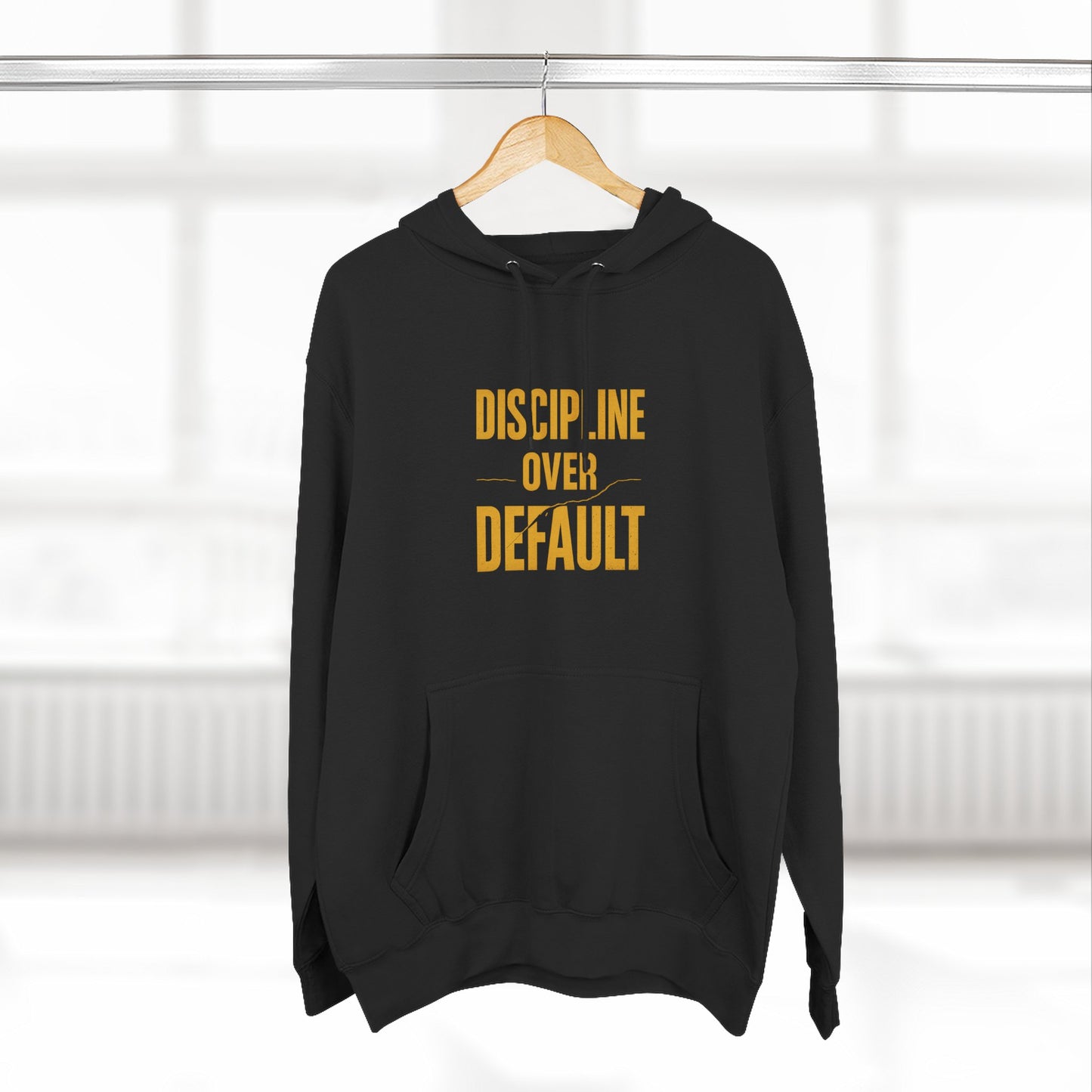 Disciplined Fleece Hoodie - Motivational Sportswear, Perfect for Gym, Gift for Fitness Enthusiasts, Workout Apparel, Inspirational Hoodie