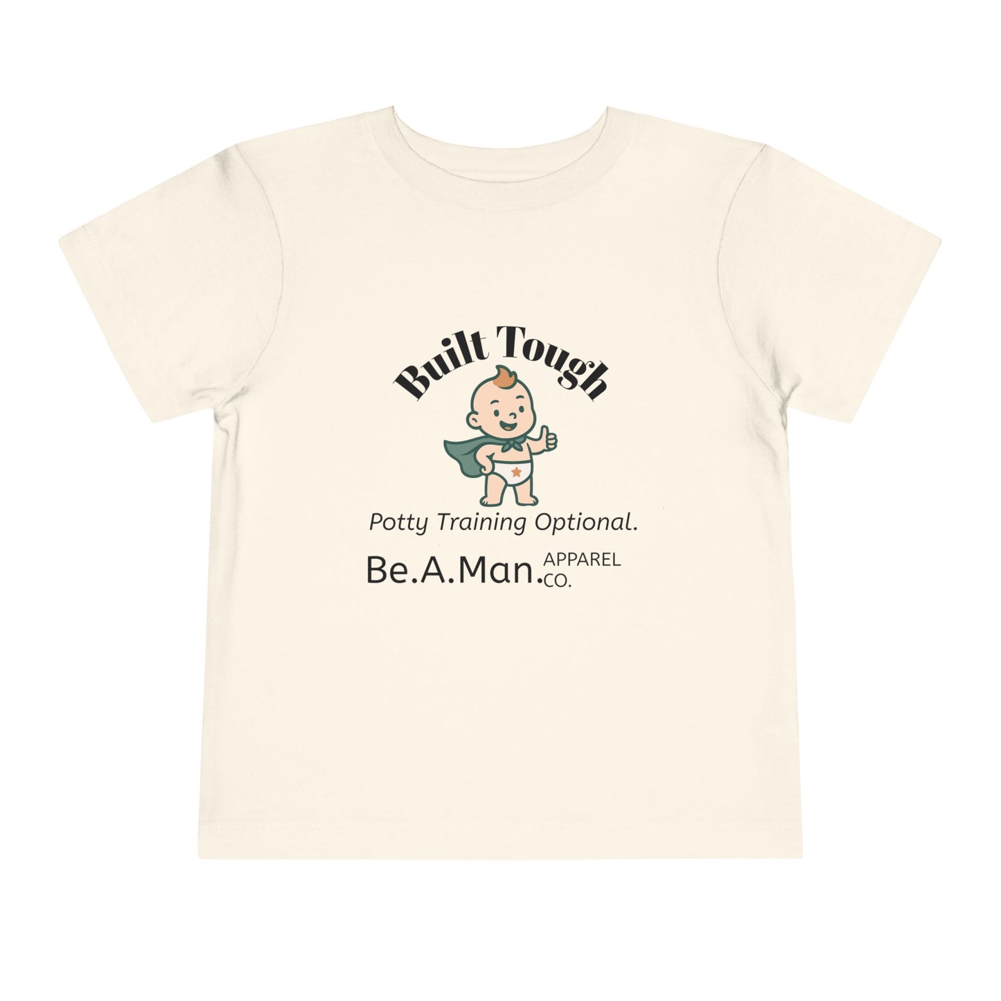 Built Tough Toddler Tee, Funny Kid's Shirt, Potty Training Shirt, Gifts for Toddlers, Baby Shower Gift