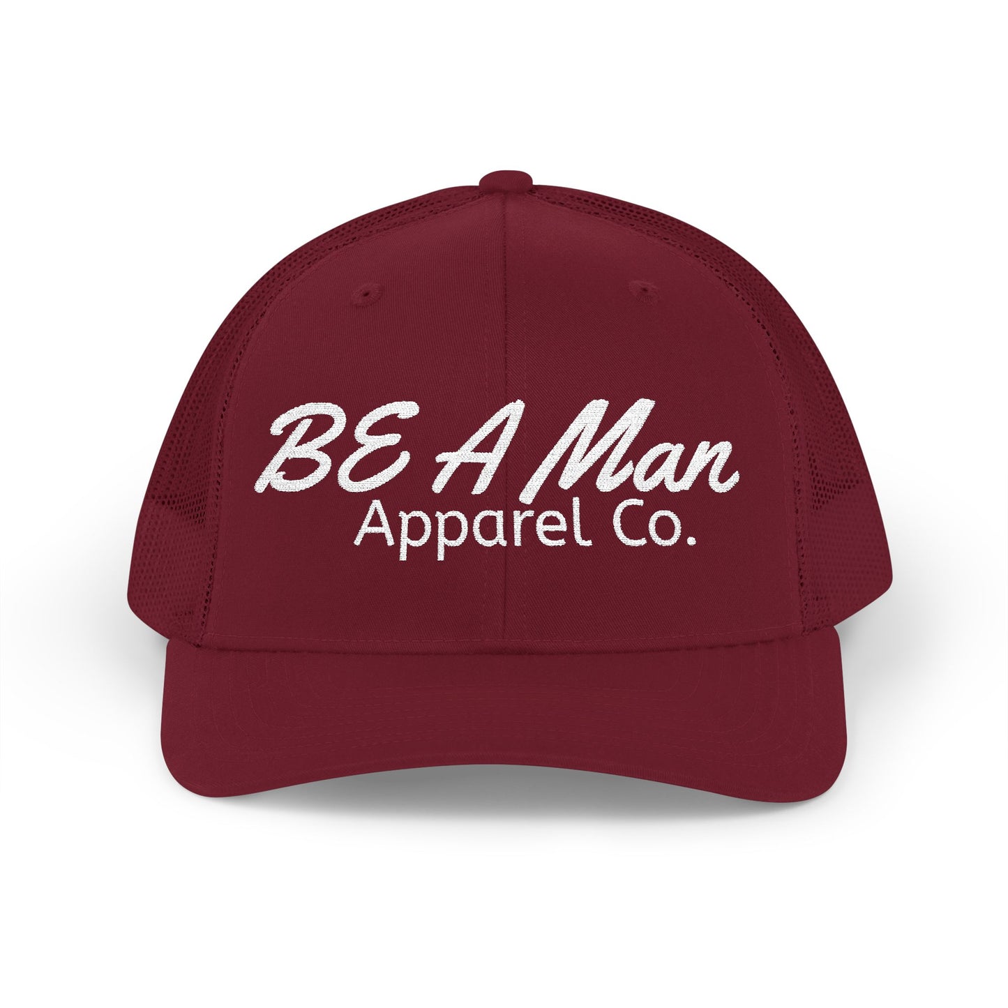 Men's Style Snapback Cap - BE A Man Humor, Fashion Accessories, Gifts for Him, Casual Wear, Embroidered Cap