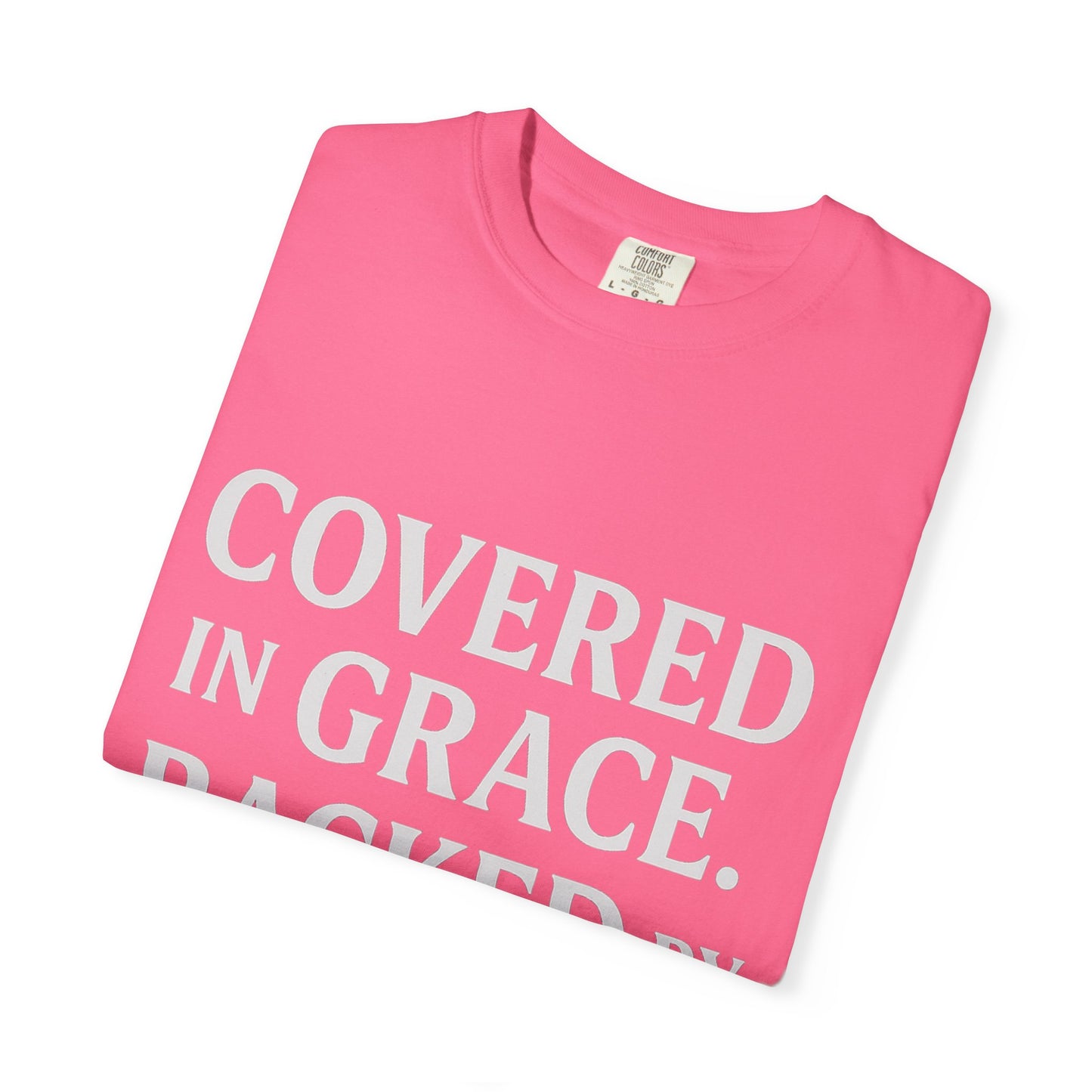 Covered in Grace, Backed by Grit – Be Her Backbone (Women's Shirt)