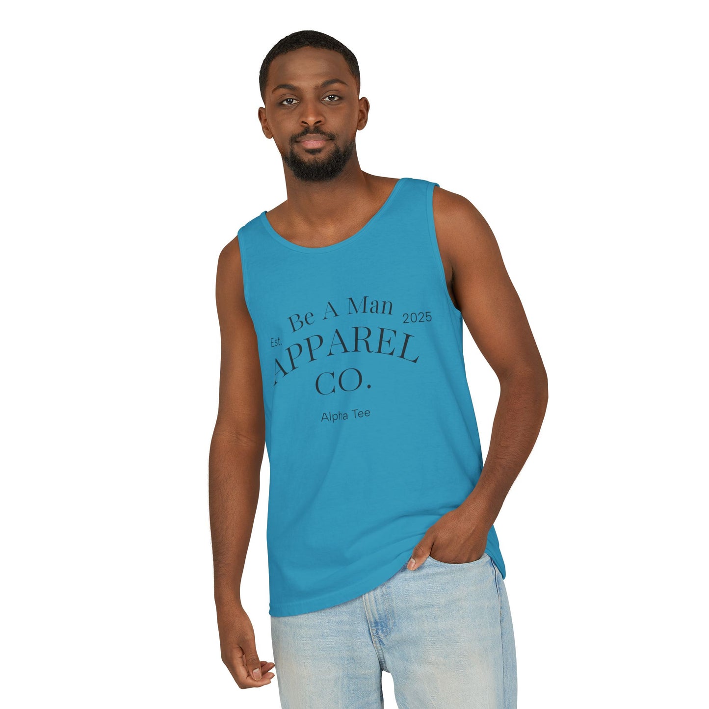 Men's Tank Top - Relaxing BE A MAN APPAREL PROTECT PROVIDE AND PRAY Design