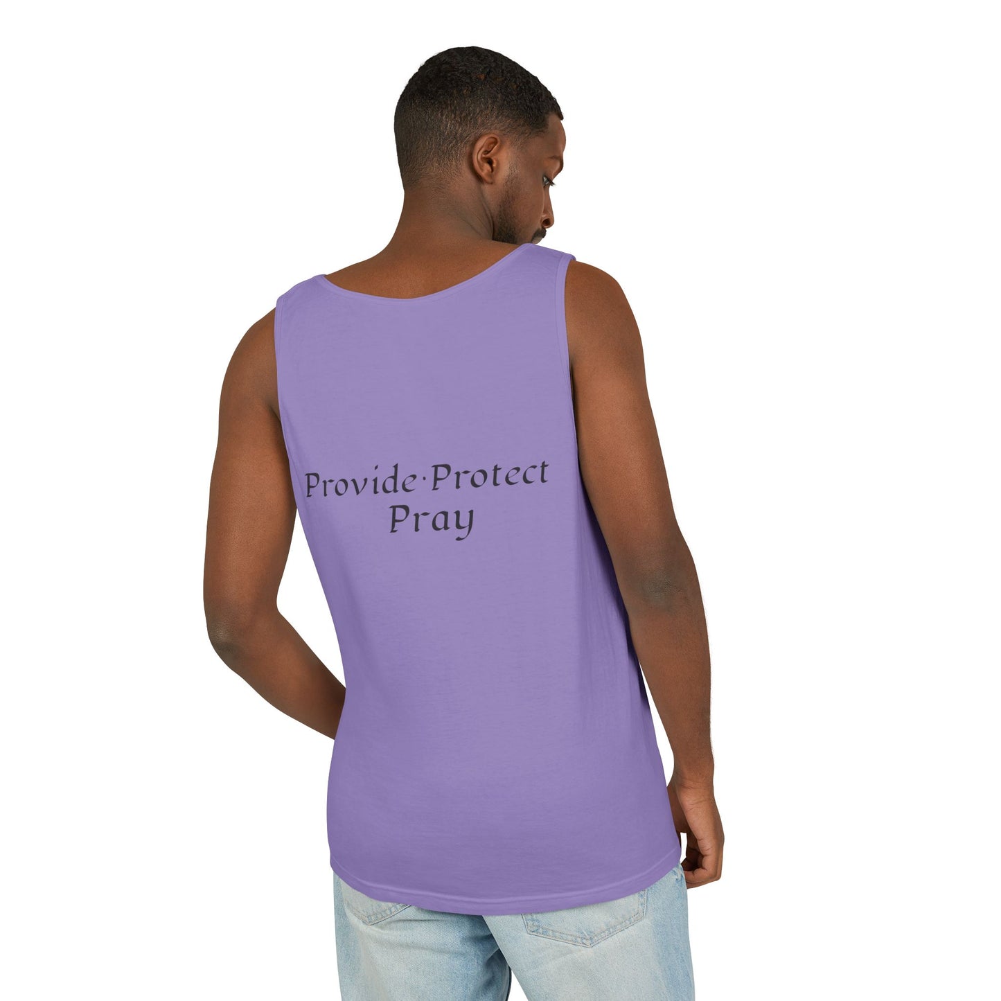 Men's Tank Top - Relaxing BE A MAN APPAREL PROTECT PROVIDE AND PRAY Design