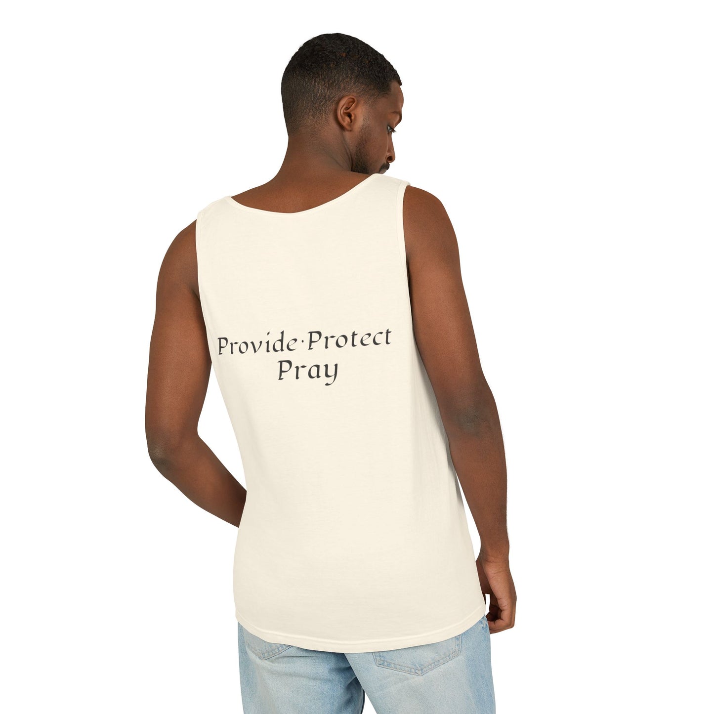 Men's Tank Top - Relaxing BE A MAN APPAREL PROTECT PROVIDE AND PRAY Design
