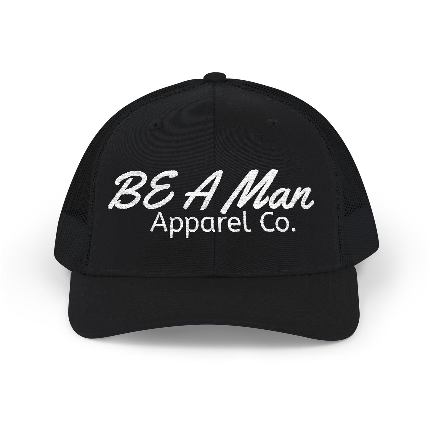 Men's Style Snapback Cap - BE A Man Humor, Fashion Accessories, Gifts for Him, Casual Wear, Embroidered Cap