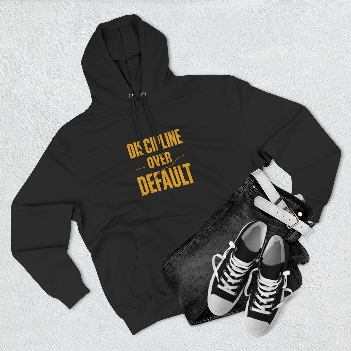 Disciplined Fleece Hoodie - Motivational Sportswear, Perfect for Gym, Gift for Fitness Enthusiasts, Workout Apparel, Inspirational Hoodie