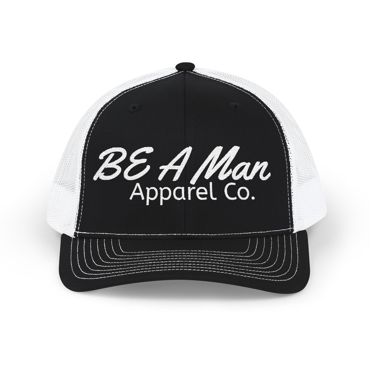 Men's Style Snapback Cap - BE A Man Humor, Fashion Accessories, Gifts for Him, Casual Wear, Embroidered Cap