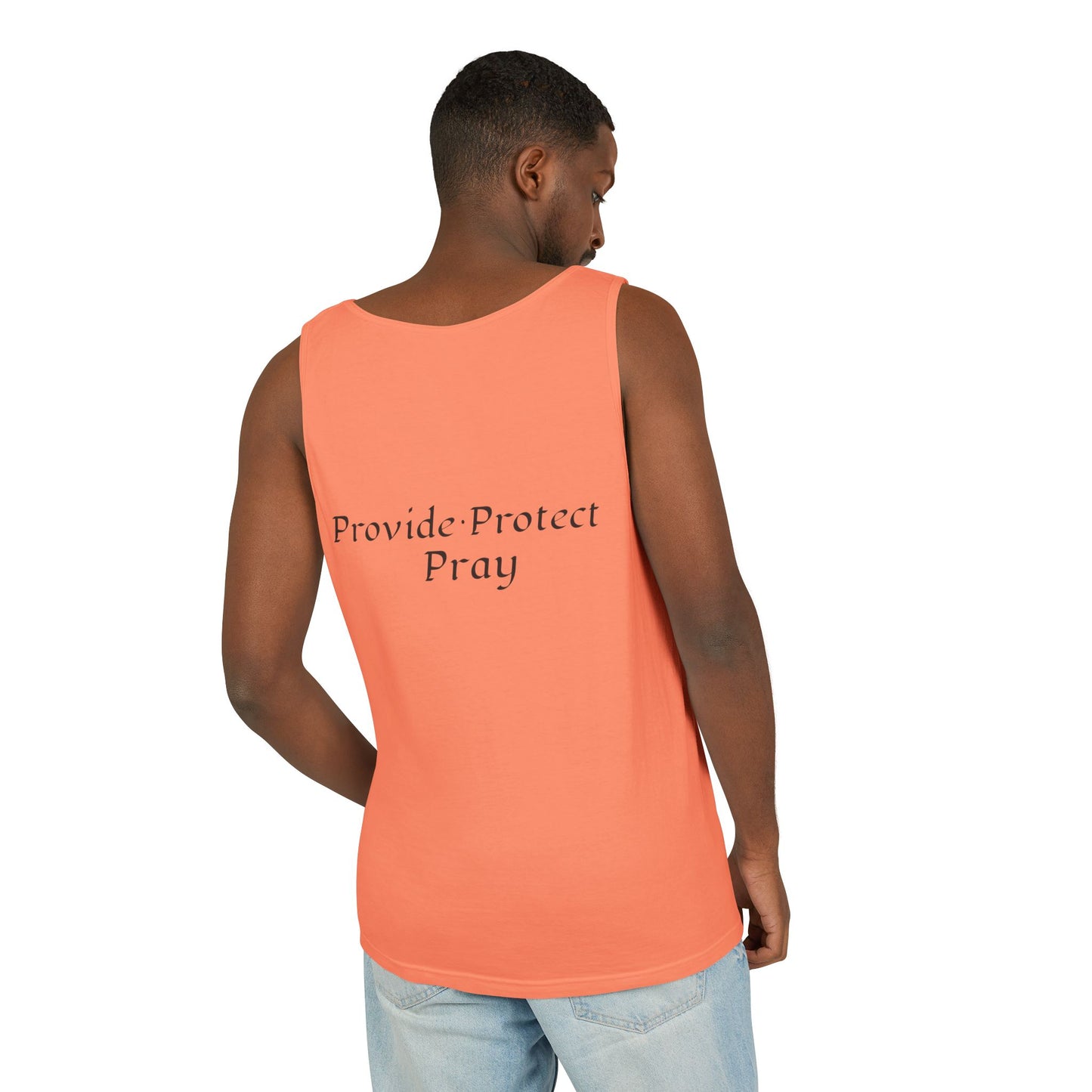 Men's Tank Top - Relaxing BE A MAN APPAREL PROTECT PROVIDE AND PRAY Design