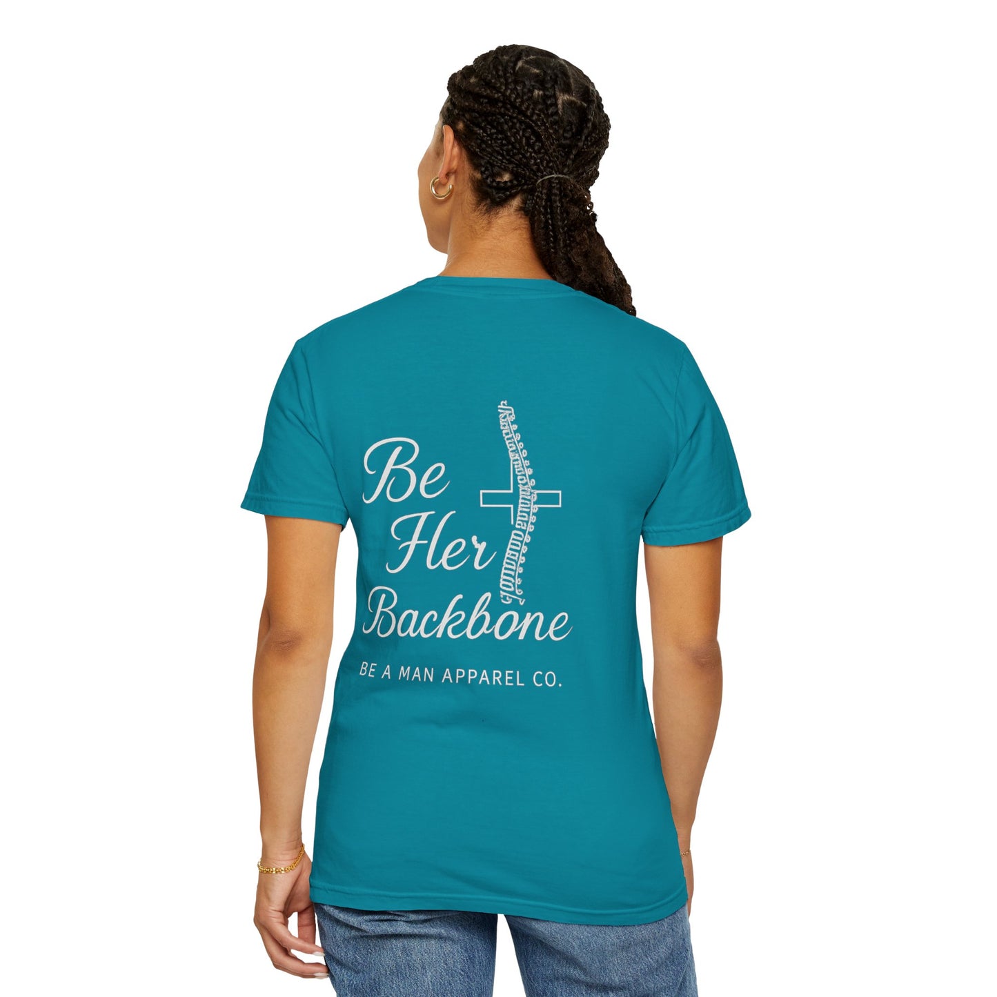 Covered in Grace, Backed by Grit – Be Her Backbone (Women's Shirt)