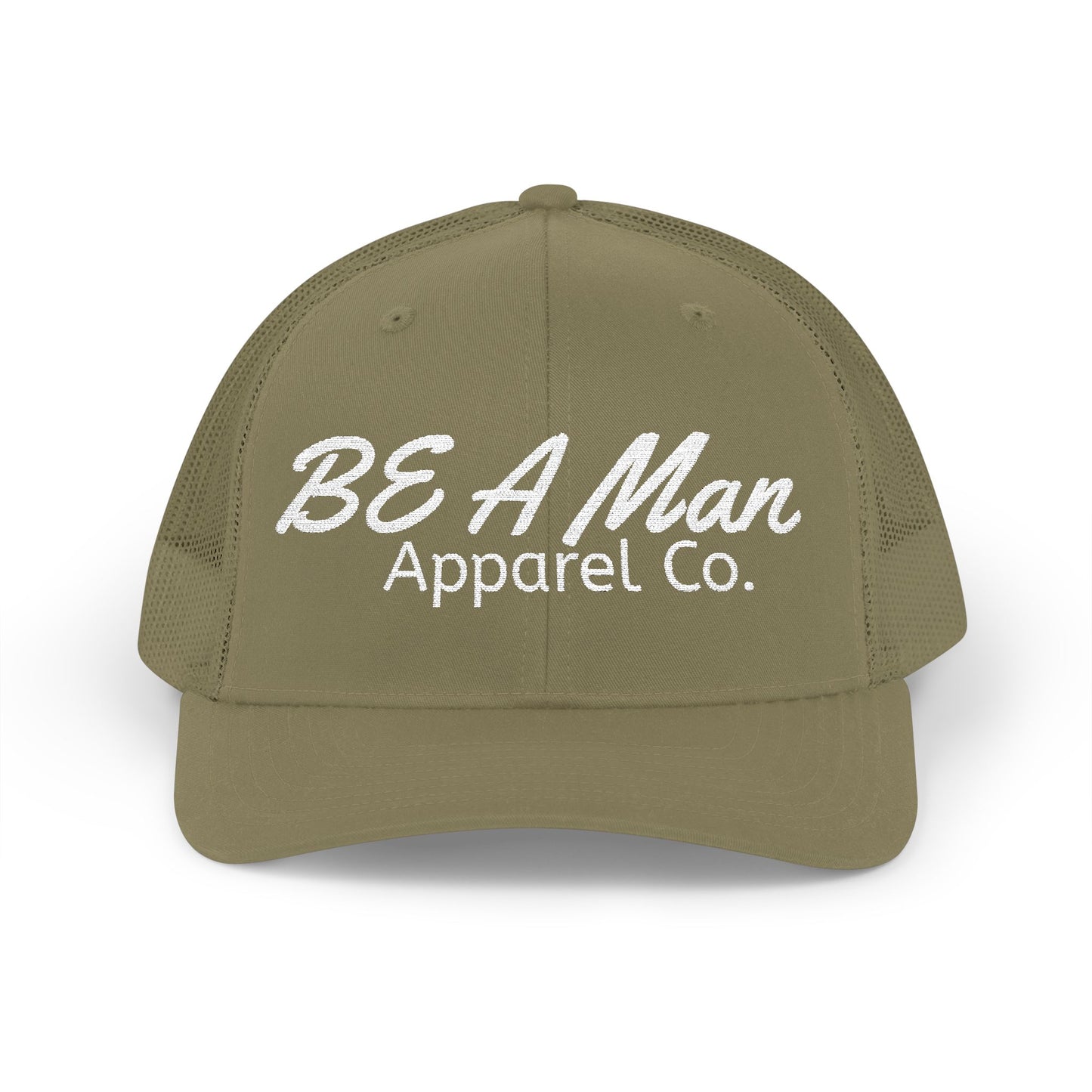 Men's Style Snapback Cap - BE A Man Humor, Fashion Accessories, Gifts for Him, Casual Wear, Embroidered Cap