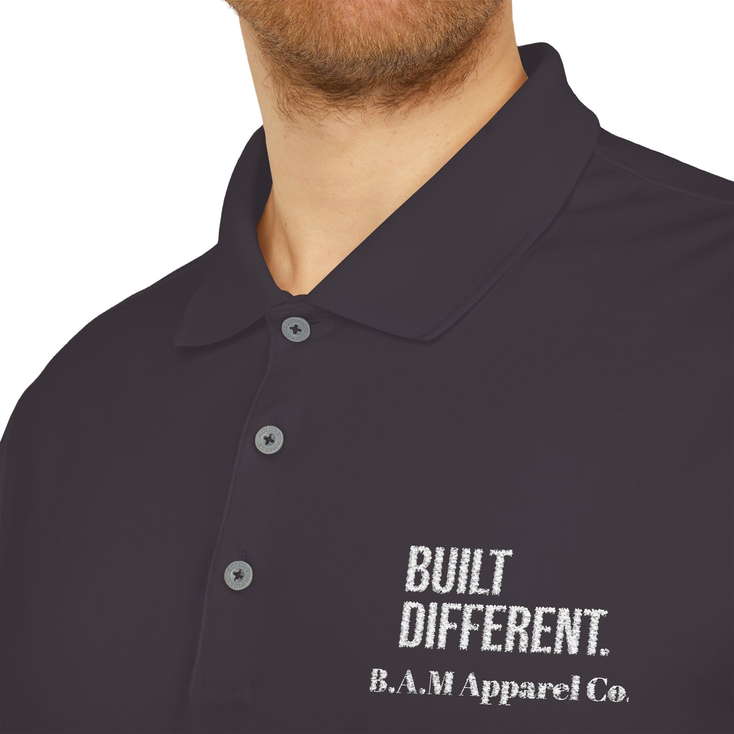 Performance Polo - Built Different Be a man apparel co adidas polo