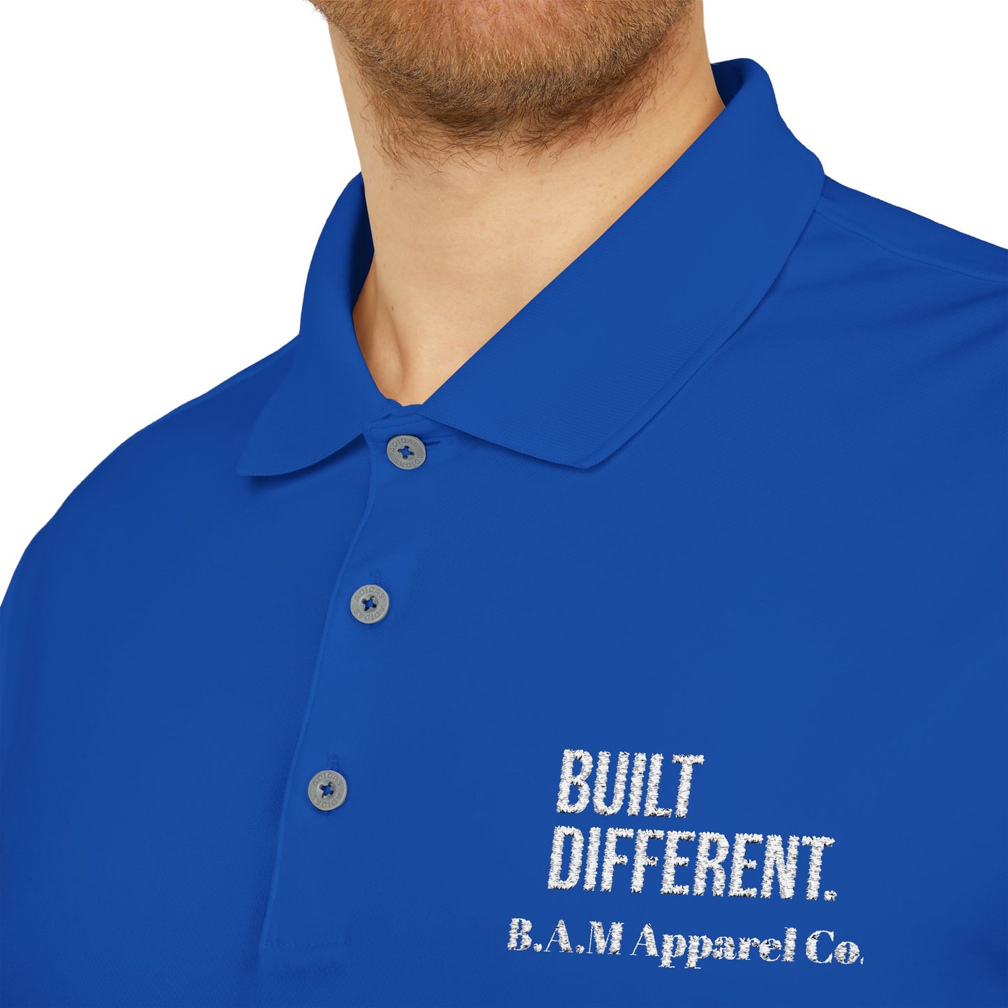 Performance Polo - Built Different Be a man apparel co adidas polo
