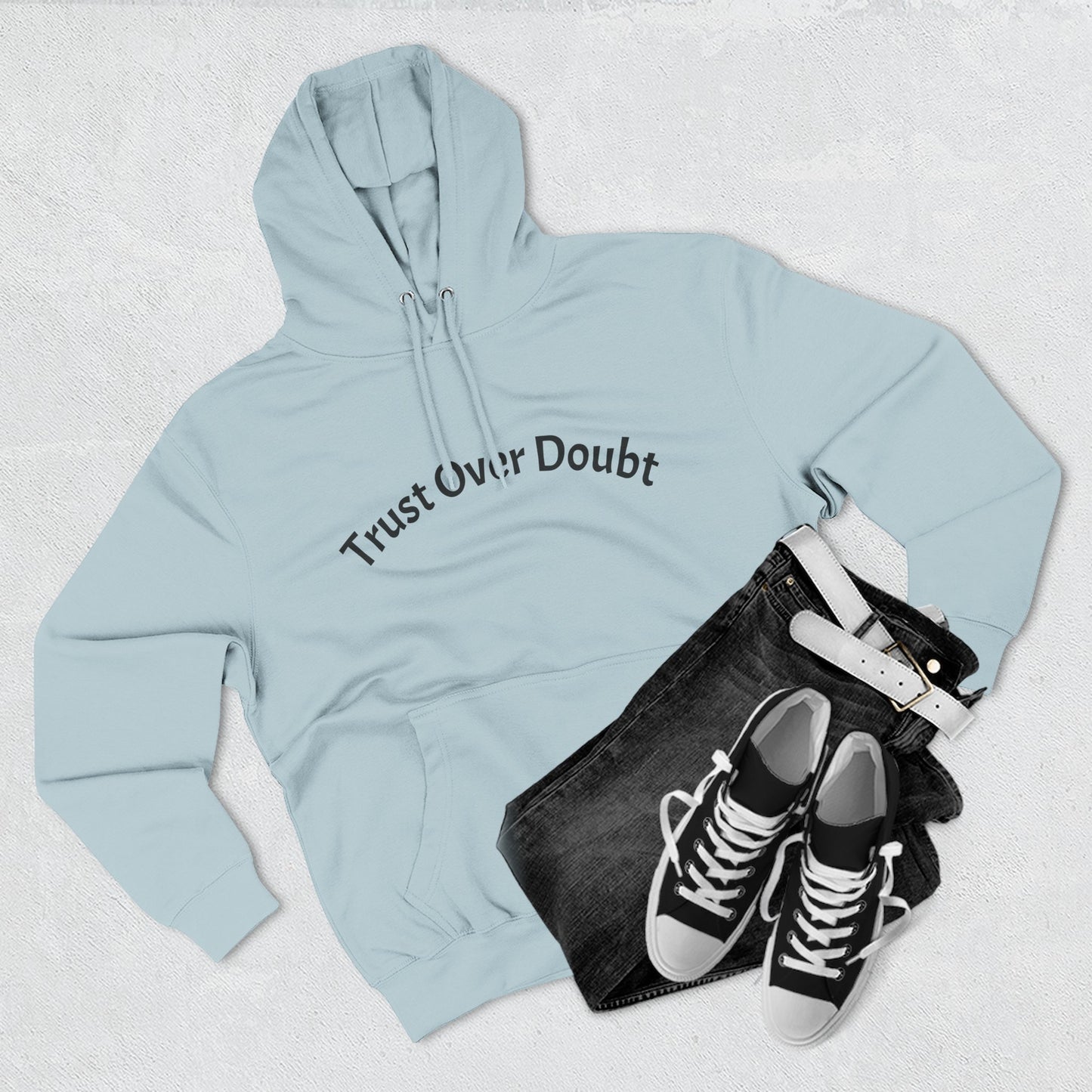 Faith Over Fear, Trust Over Doubt Hoodie. David vs Goliath