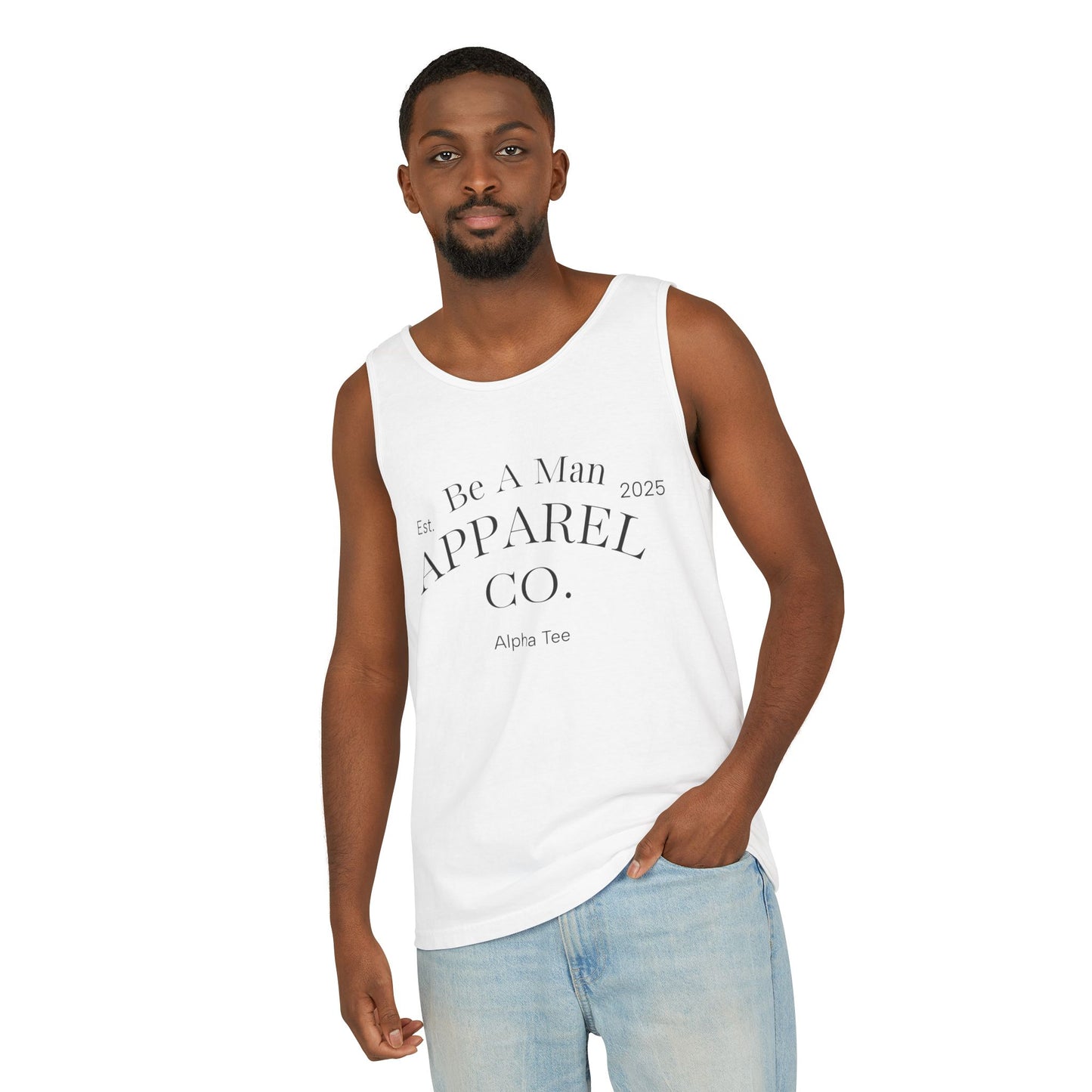 Men's Tank Top - Relaxing BE A MAN APPAREL PROTECT PROVIDE AND PRAY Design