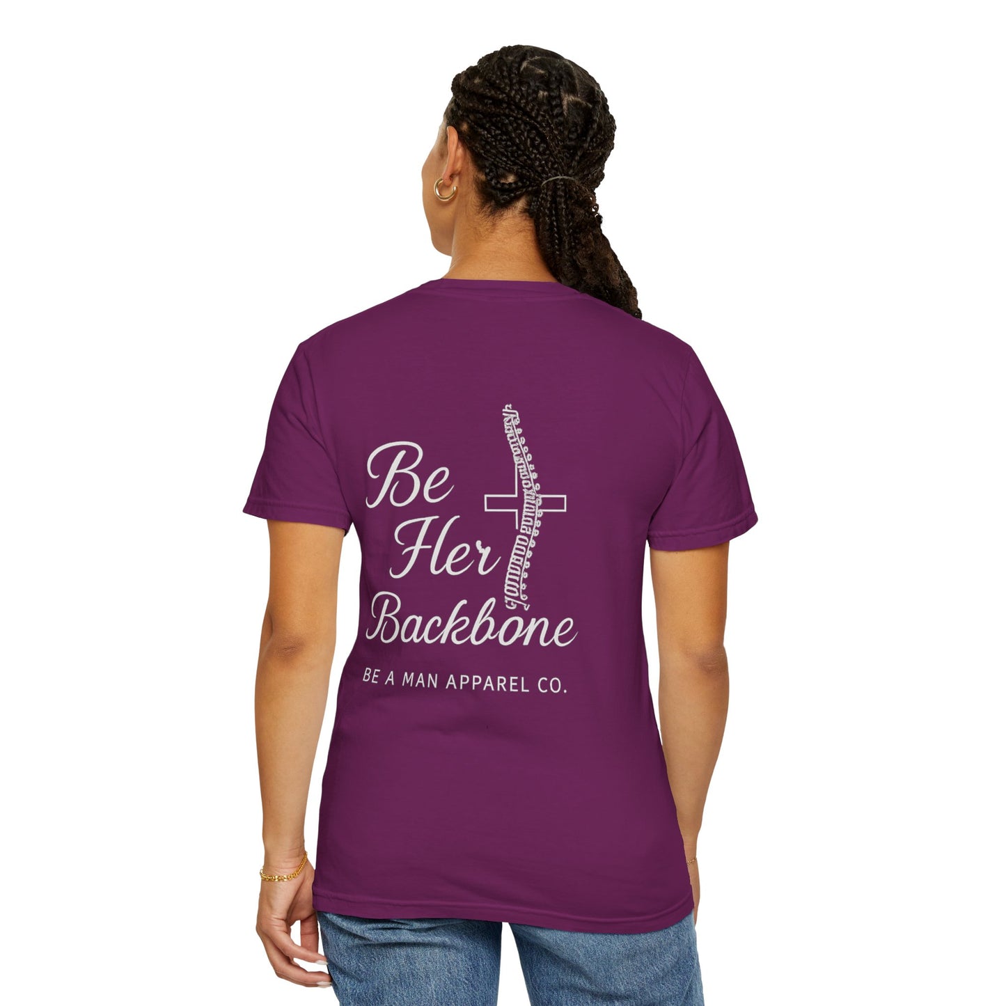 Covered in Grace, Backed by Grit – Be Her Backbone (Women's Shirt)