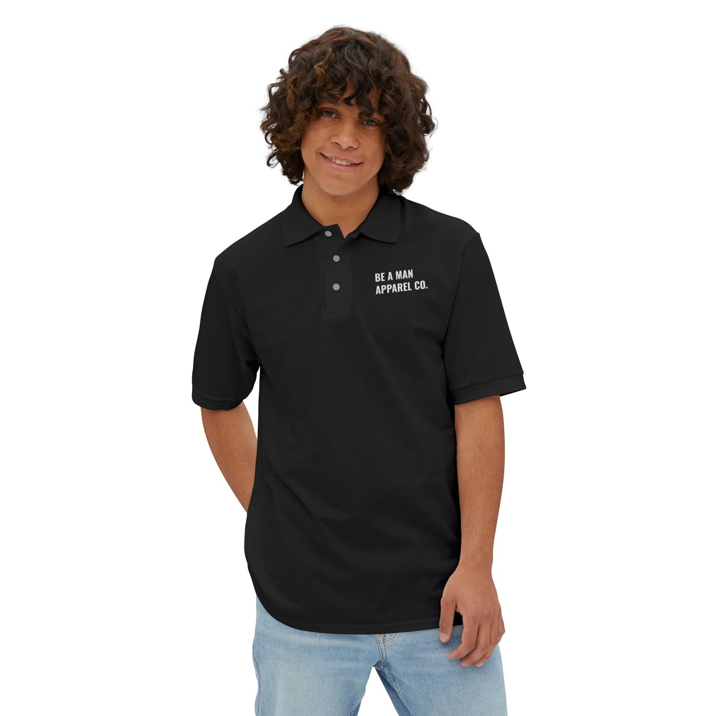 Men's Polo Shirt - BE A MAN Polo Design