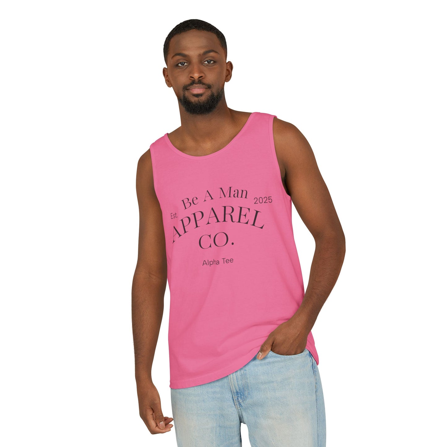 Men's Tank Top - Relaxing BE A MAN APPAREL PROTECT PROVIDE AND PRAY Design