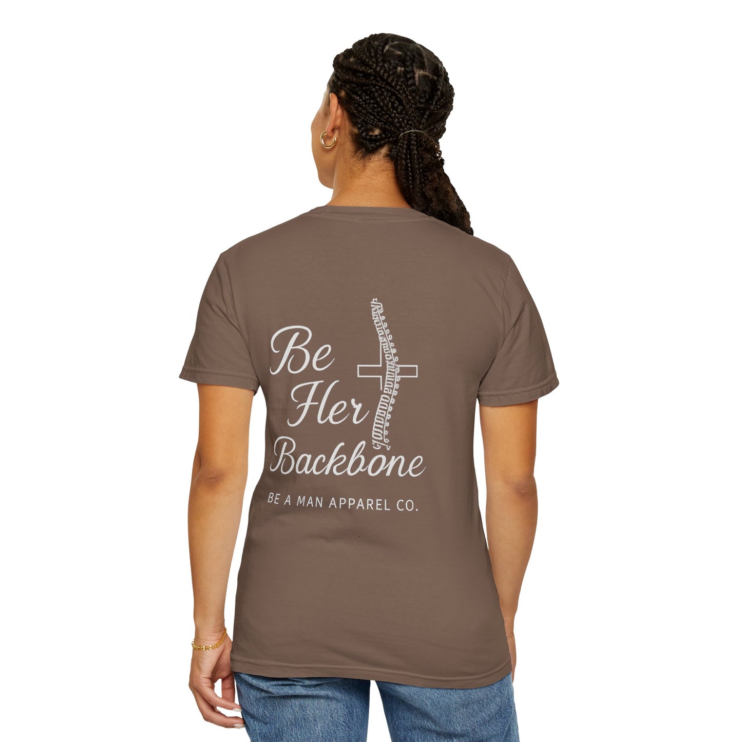 Covered in Grace, Backed by Grit – Be Her Backbone (Women's Shirt)