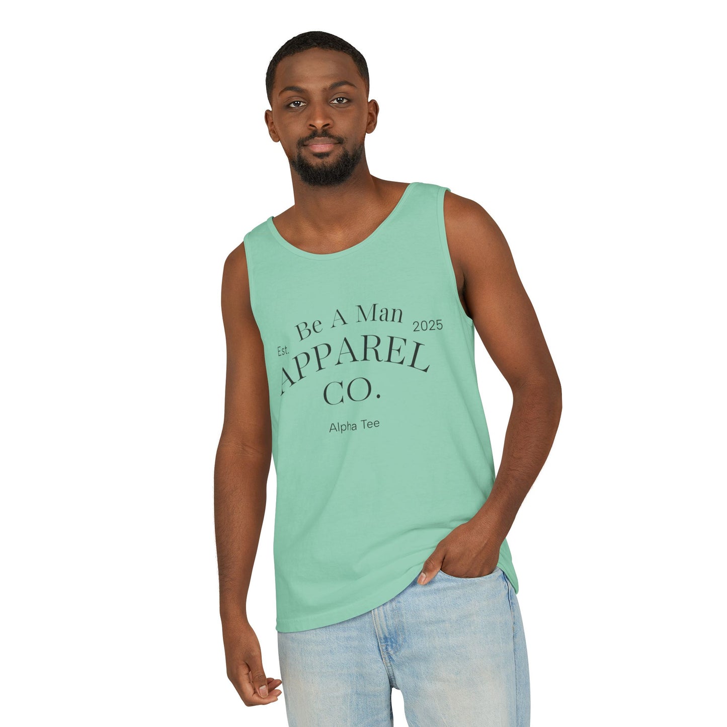 Men's Tank Top - Relaxing BE A MAN APPAREL PROTECT PROVIDE AND PRAY Design