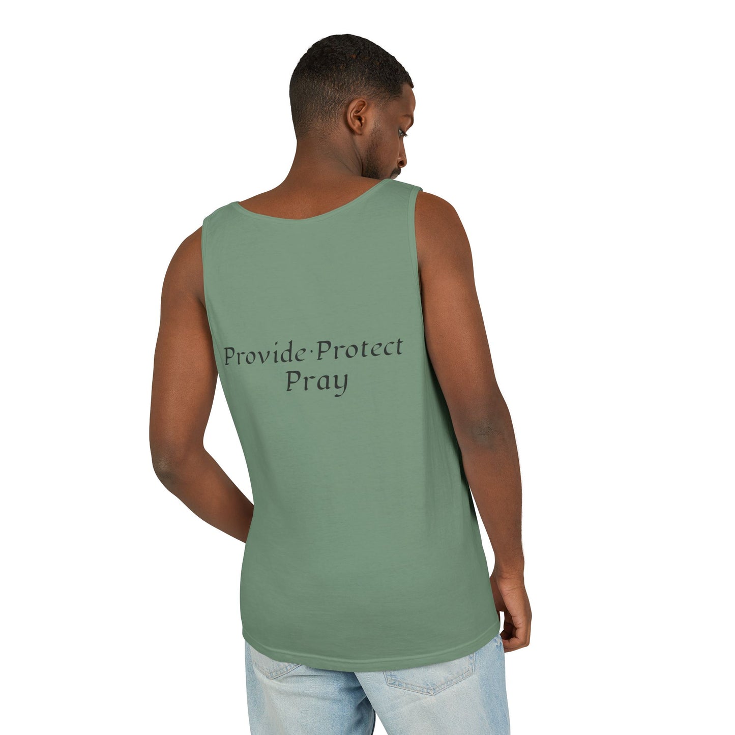 Men's Tank Top - Relaxing BE A MAN APPAREL PROTECT PROVIDE AND PRAY Design