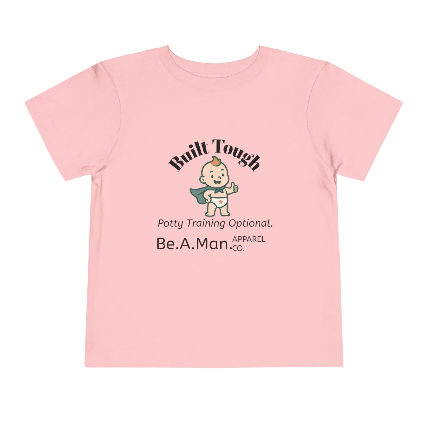 Built Tough Toddler Tee, Funny Kid's Shirt, Potty Training Shirt, Gifts for Toddlers, Baby Shower Gift