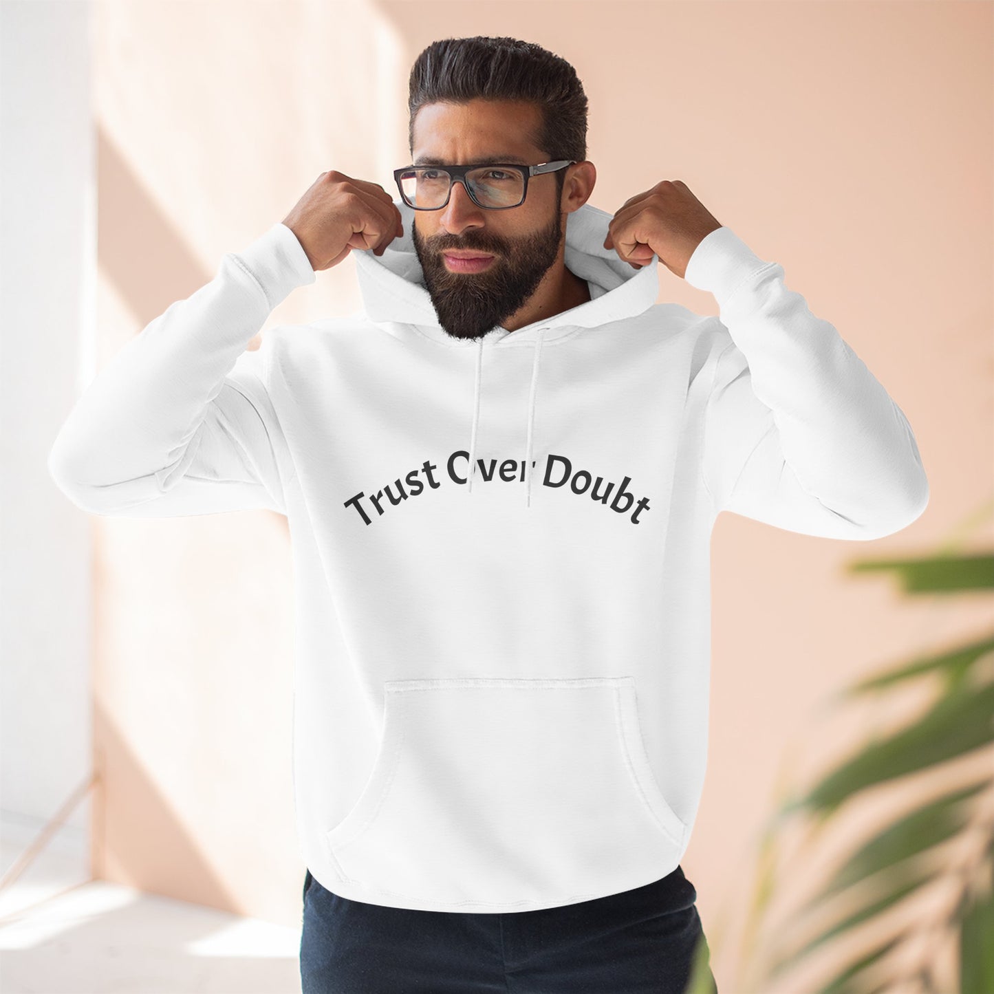 Faith Over Fear, Trust Over Doubt Hoodie. David vs Goliath