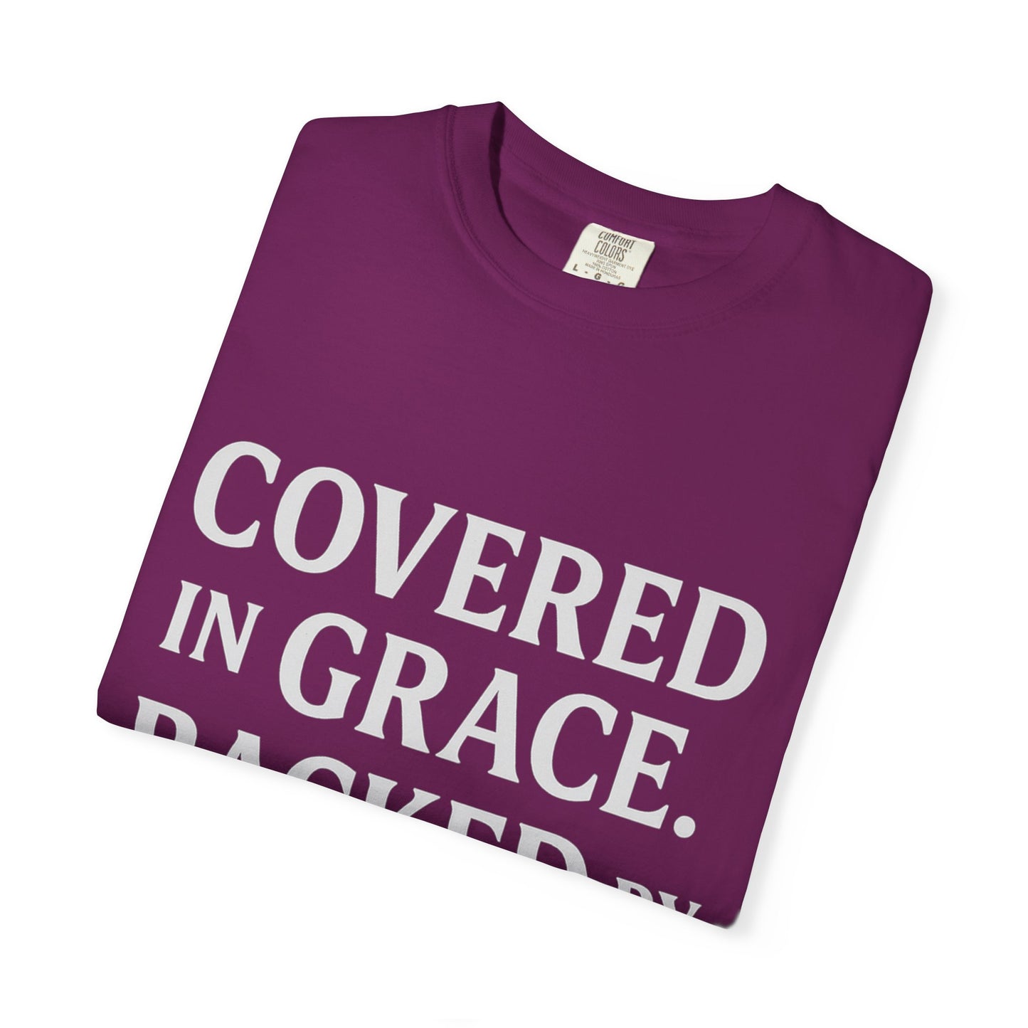 Covered in Grace, Backed by Grit – Be Her Backbone (Women's Shirt)