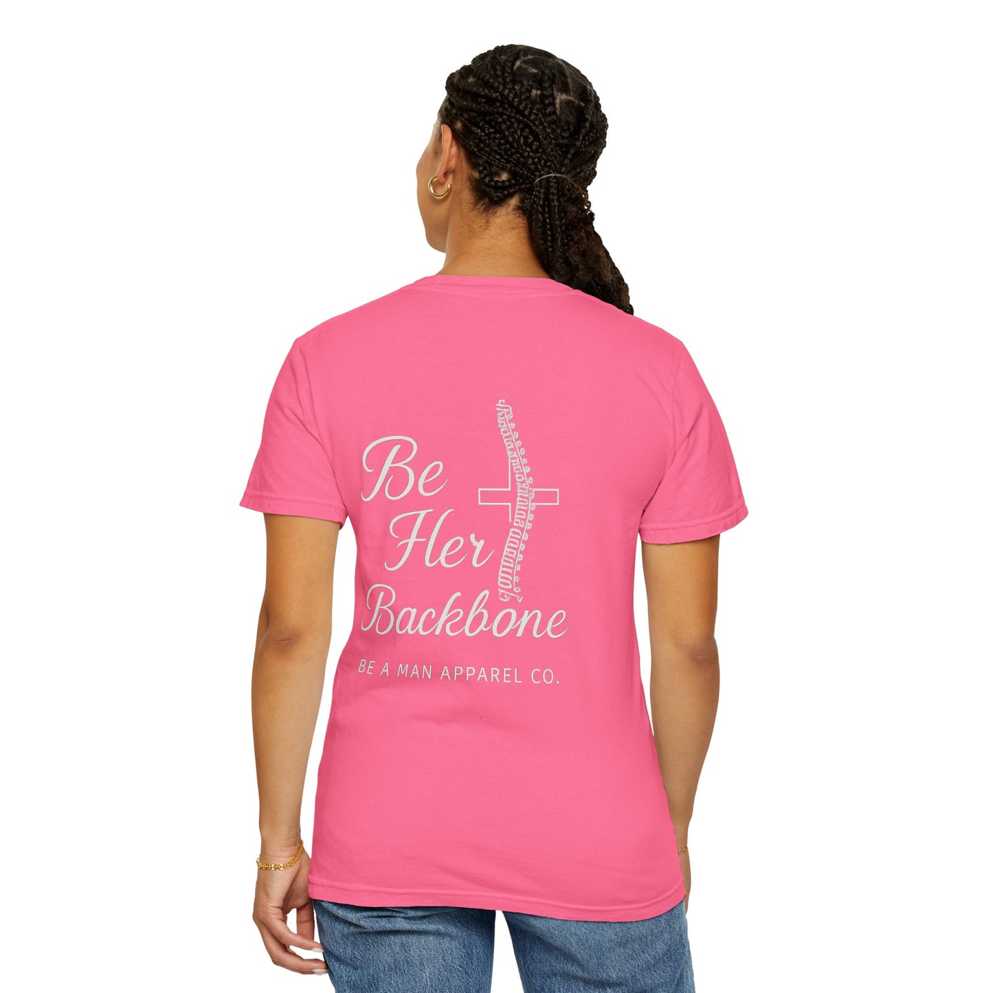 Covered in Grace, Backed by Grit – Be Her Backbone (Women's Shirt)