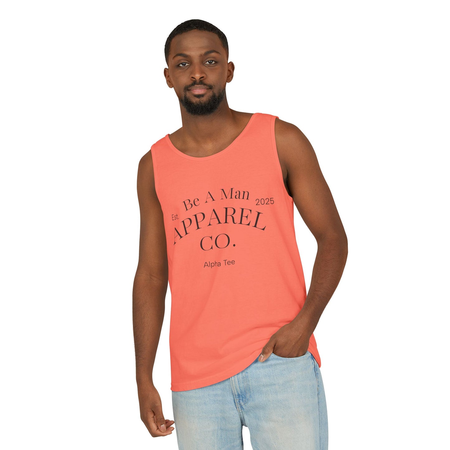Men's Tank Top - Relaxing BE A MAN APPAREL PROTECT PROVIDE AND PRAY Design