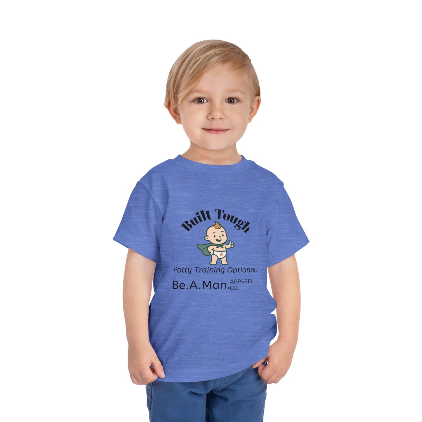 Built Tough Toddler Tee, Funny Kid's Shirt, Potty Training Shirt, Gifts for Toddlers, Baby Shower Gift
