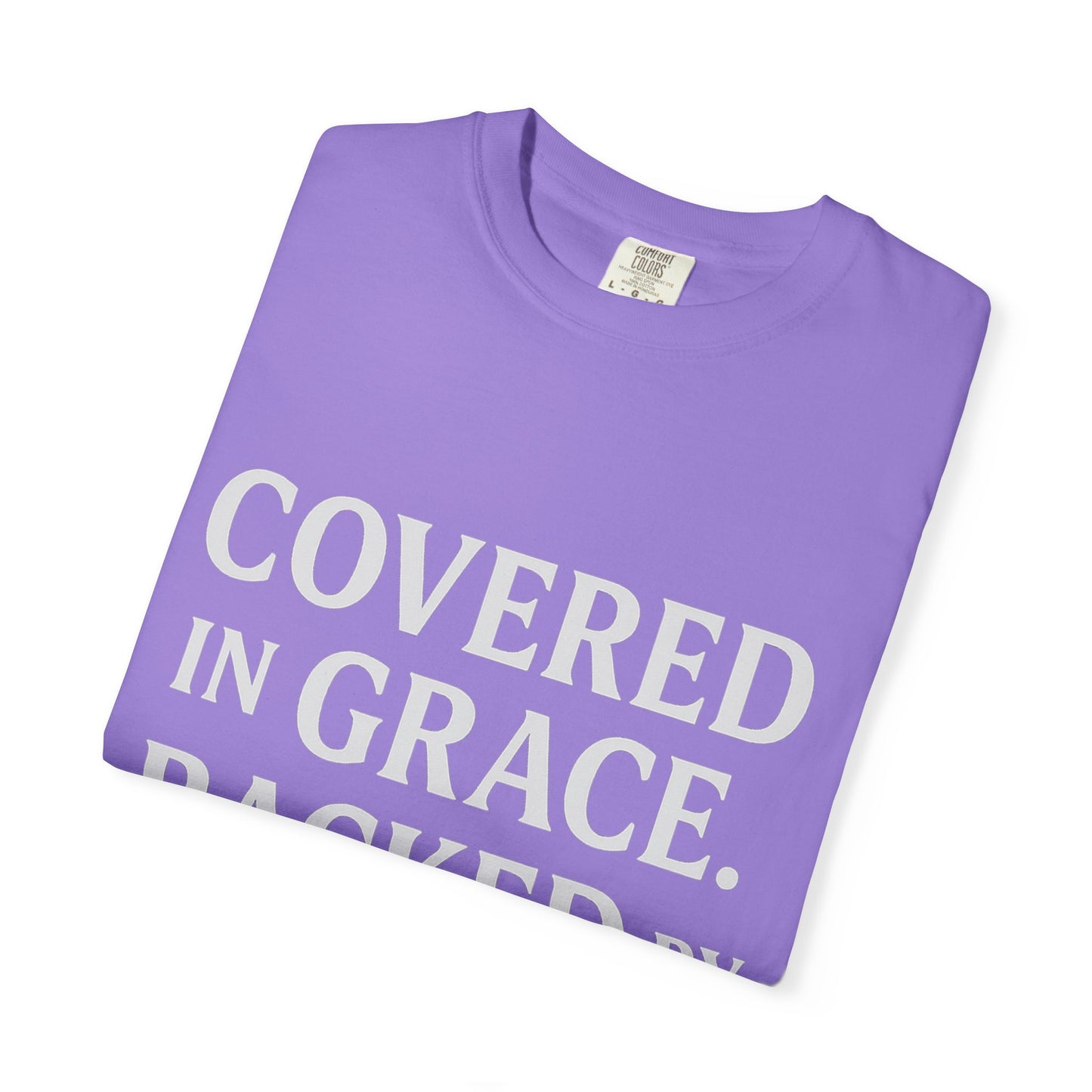 Covered in Grace, Backed by Grit – Be Her Backbone (Women's Shirt)