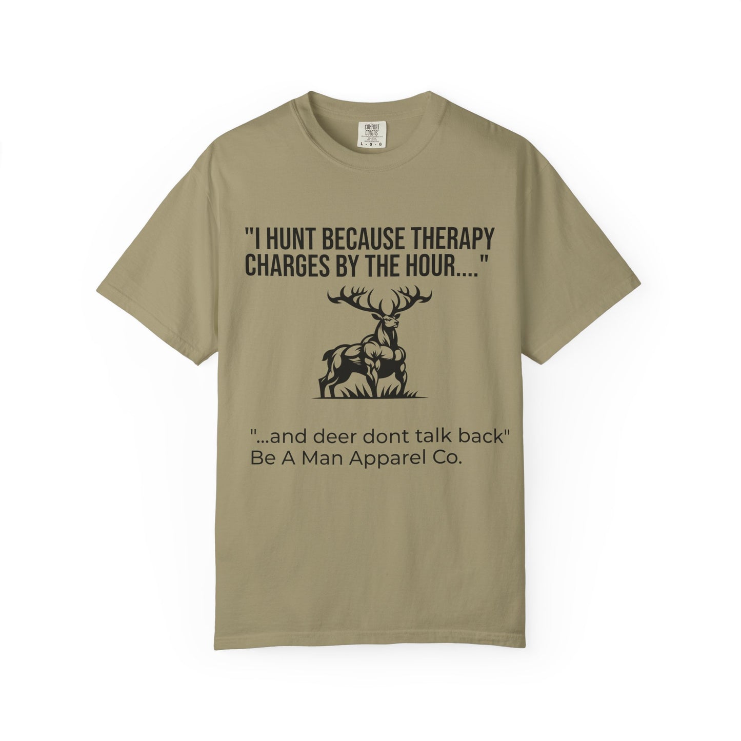 Hunting Therapy T-Shirt, Outdoor Humor Tee, Gift for Hunters, Unisex Wildlife Shirt, Men's Hunting Apparel, Fun Animal Lover Shirt