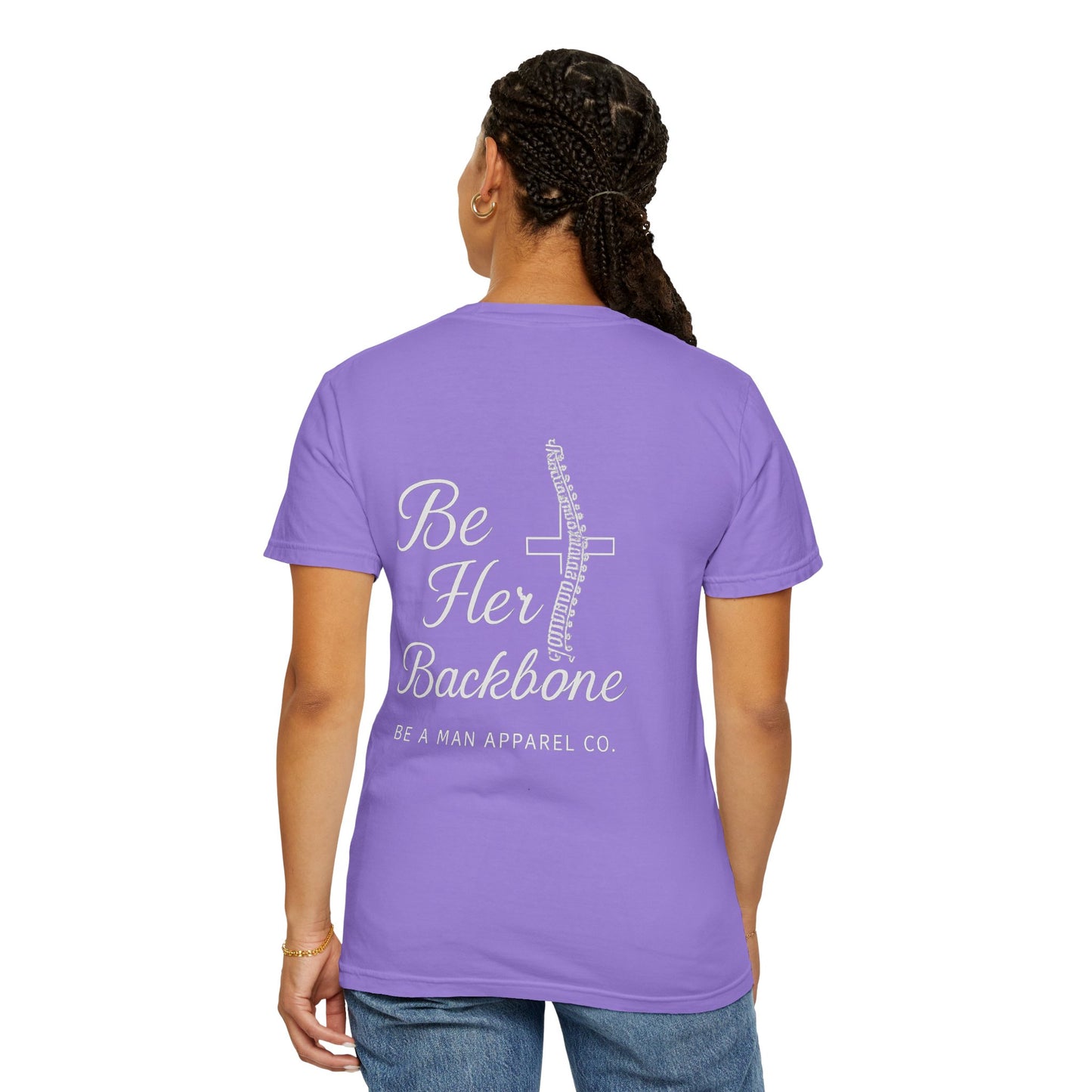 Covered in Grace, Backed by Grit – Be Her Backbone (Women's Shirt)