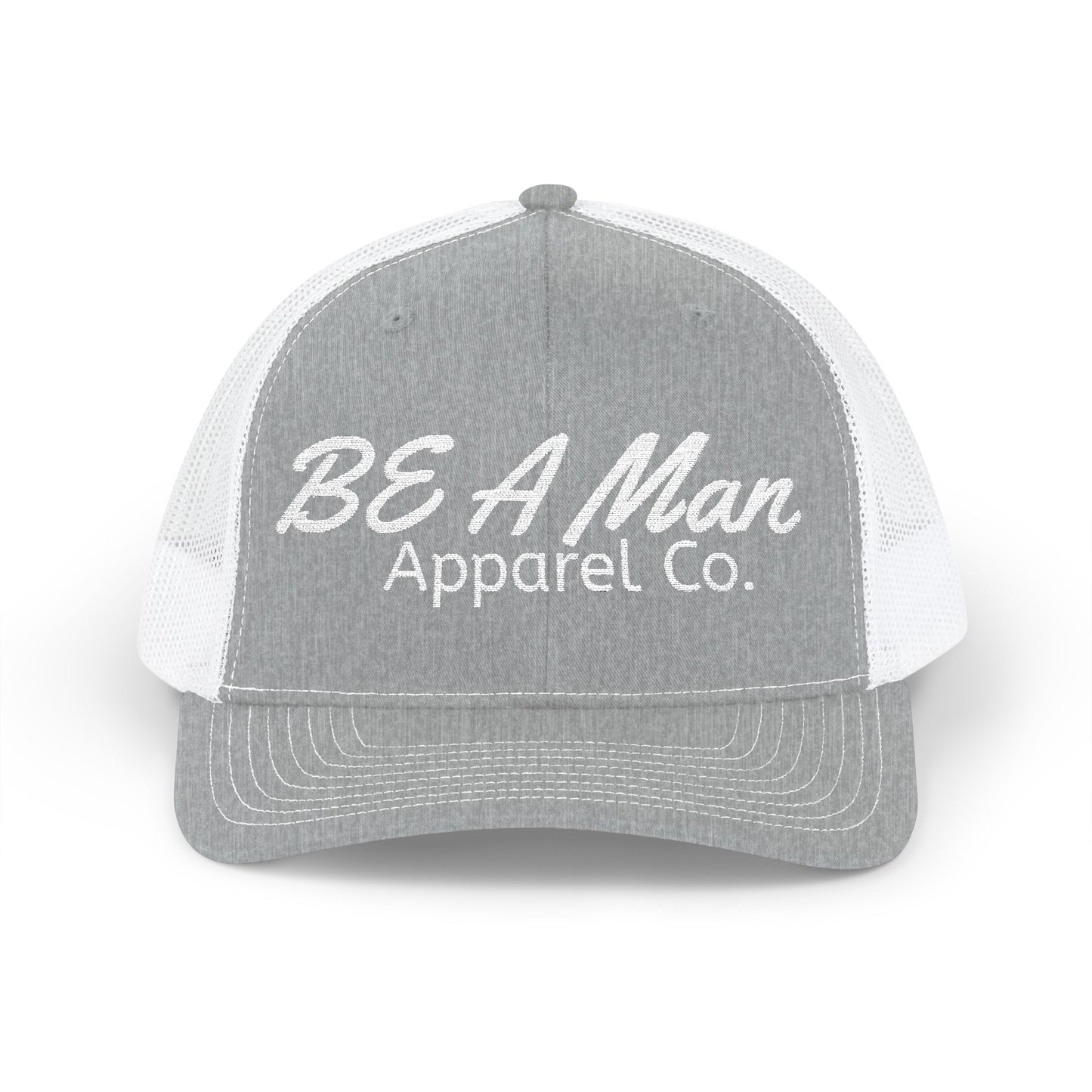 Men's Style Snapback Cap - BE A Man Humor, Fashion Accessories, Gifts for Him, Casual Wear, Embroidered Cap
