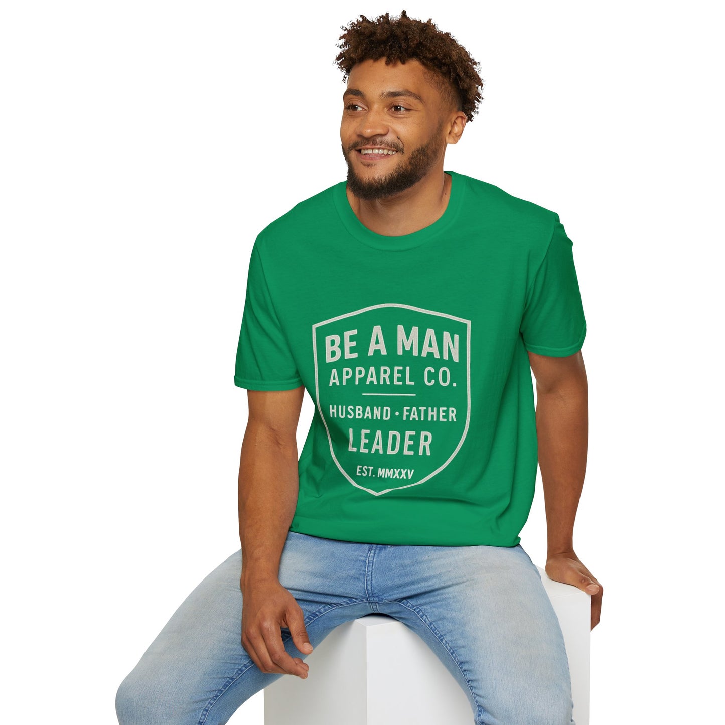 Manly Father & Husband T-Shirt - Be A Man Gift