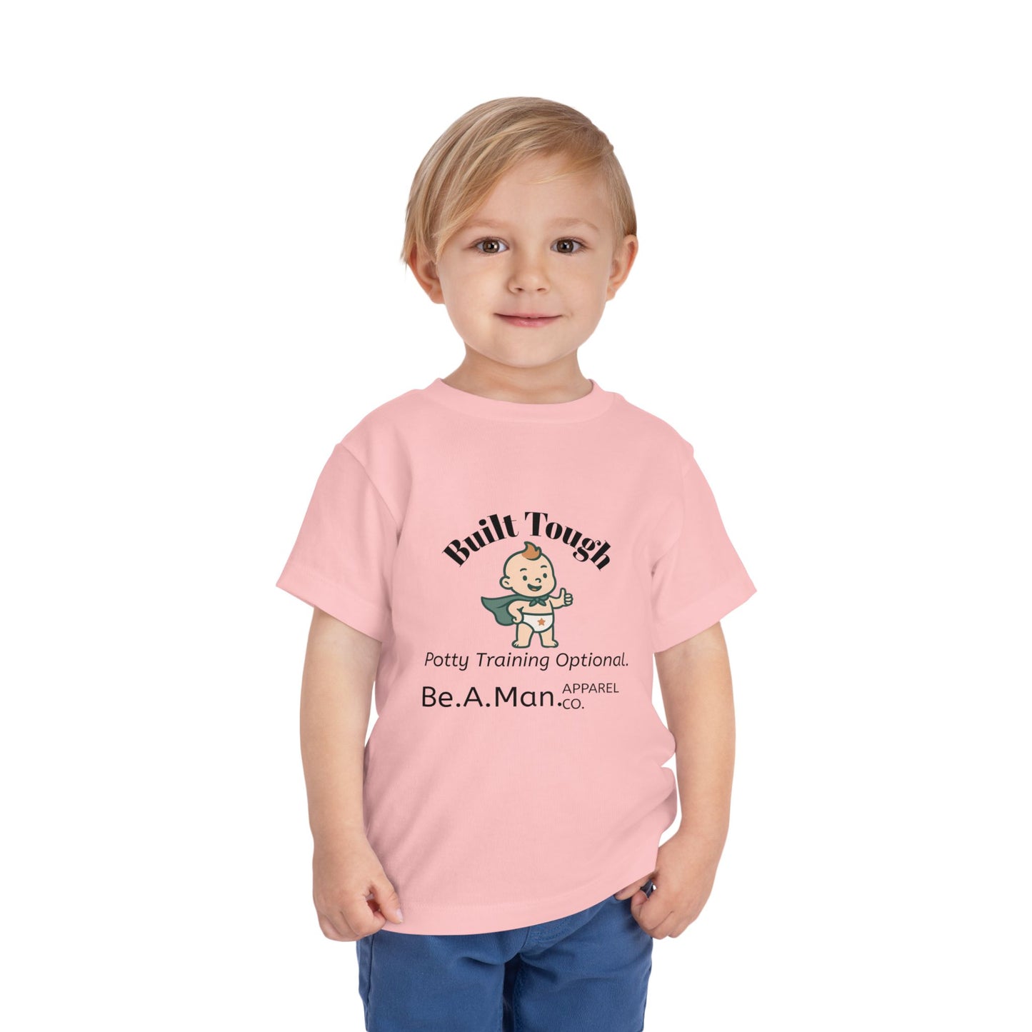 Built Tough Toddler Tee, Funny Kid's Shirt, Potty Training Shirt, Gifts for Toddlers, Baby Shower Gift