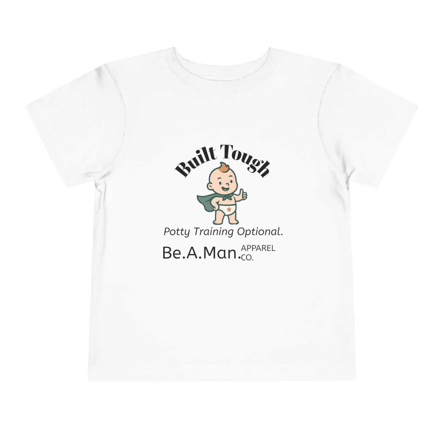 Built Tough Toddler Tee, Funny Kid's Shirt, Potty Training Shirt, Gifts for Toddlers, Baby Shower Gift