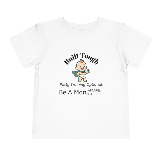 Built Tough Toddler Tee, Funny Kid's Shirt, Potty Training Shirt, Gifts for Toddlers, Baby Shower Gift
