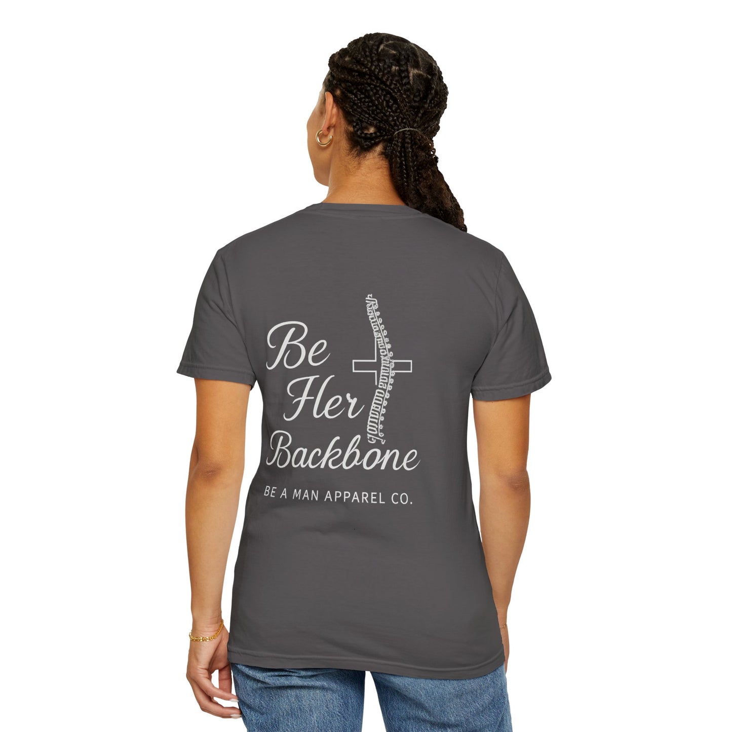 Covered in Grace, Backed by Grit – Be Her Backbone (Women's Shirt)