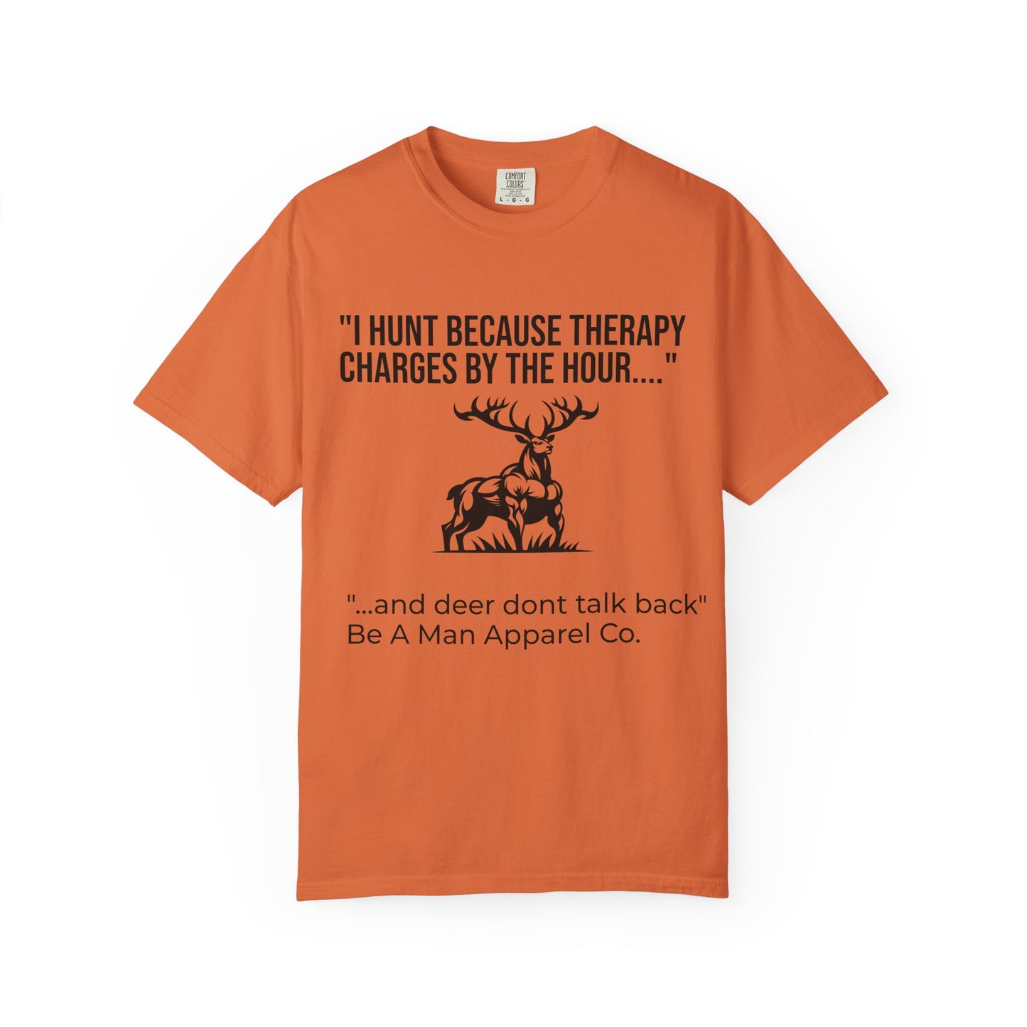 Hunting Therapy T-Shirt, Outdoor Humor Tee, Gift for Hunters, Unisex Wildlife Shirt, Men's Hunting Apparel, Fun Animal Lover Shirt