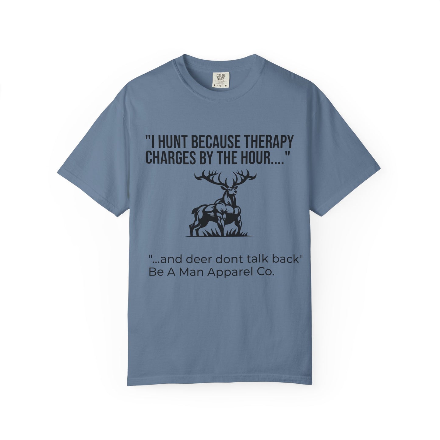 Hunting Therapy T-Shirt, Outdoor Humor Tee, Gift for Hunters, Unisex Wildlife Shirt, Men's Hunting Apparel, Fun Animal Lover Shirt