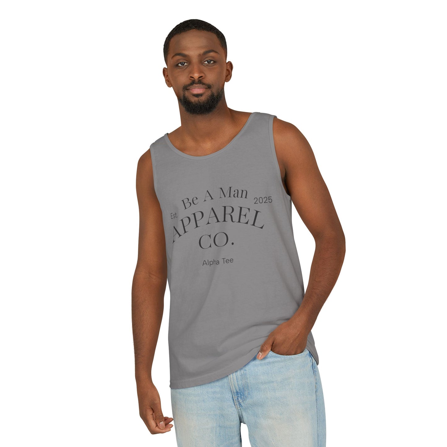 Men's Tank Top - Relaxing BE A MAN APPAREL PROTECT PROVIDE AND PRAY Design