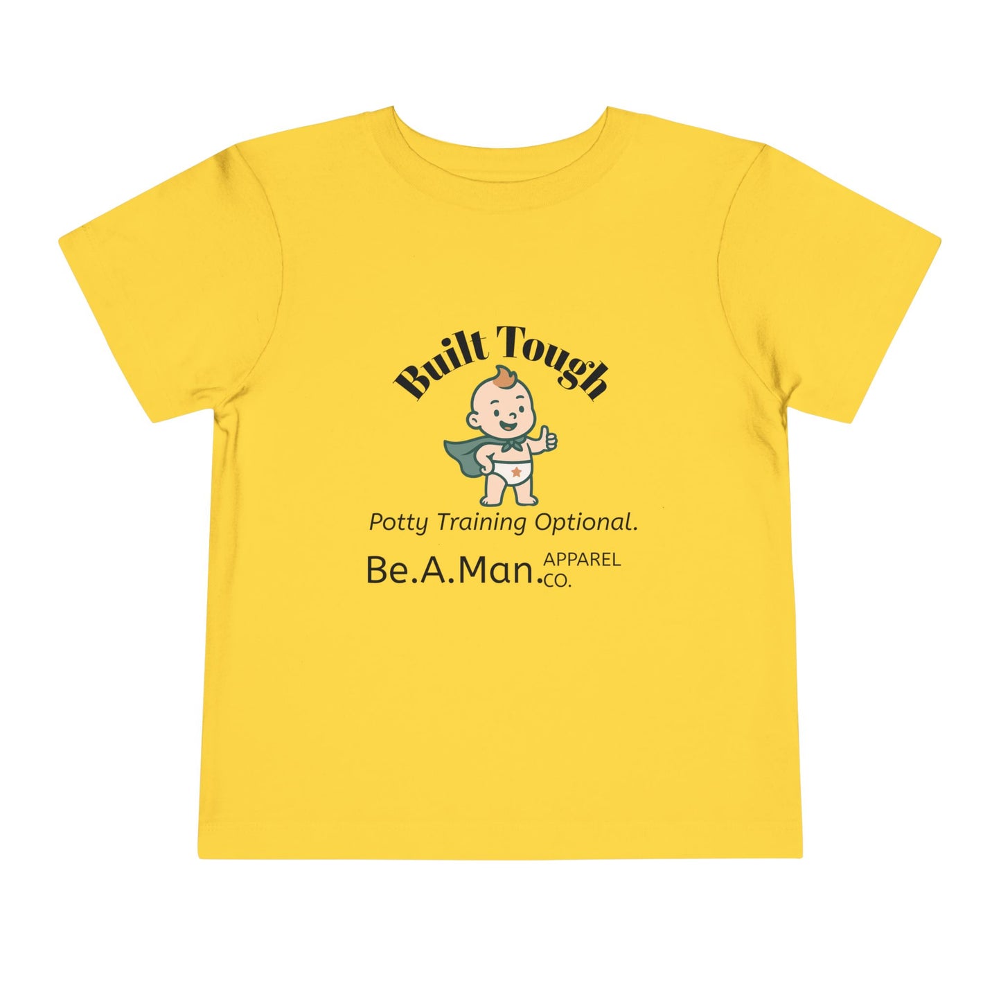 Built Tough Toddler Tee, Funny Kid's Shirt, Potty Training Shirt, Gifts for Toddlers, Baby Shower Gift