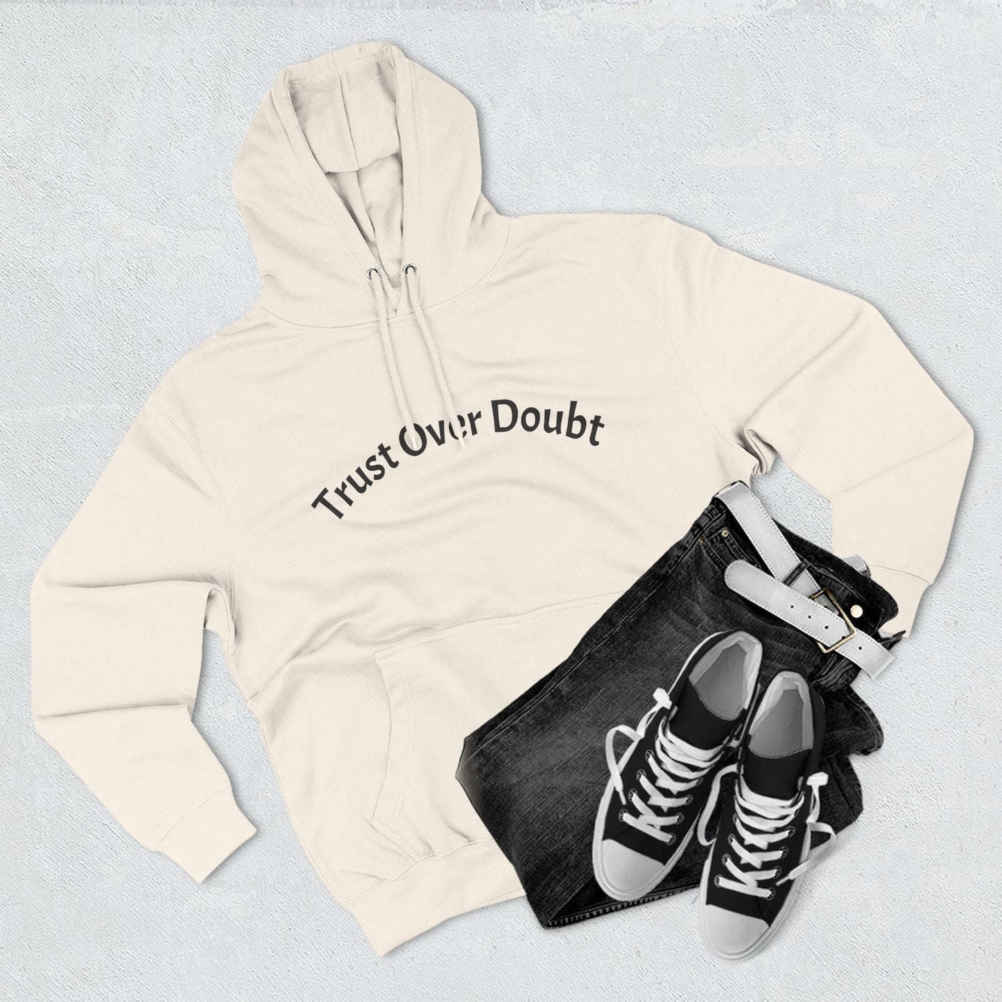 Faith Over Fear, Trust Over Doubt Hoodie. David vs Goliath