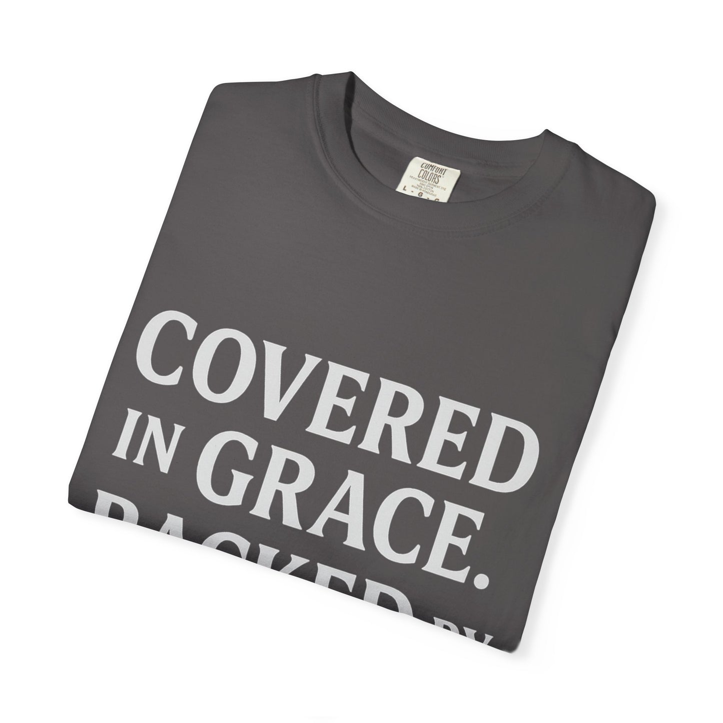 Covered in Grace, Backed by Grit – Be Her Backbone (Women's Shirt)