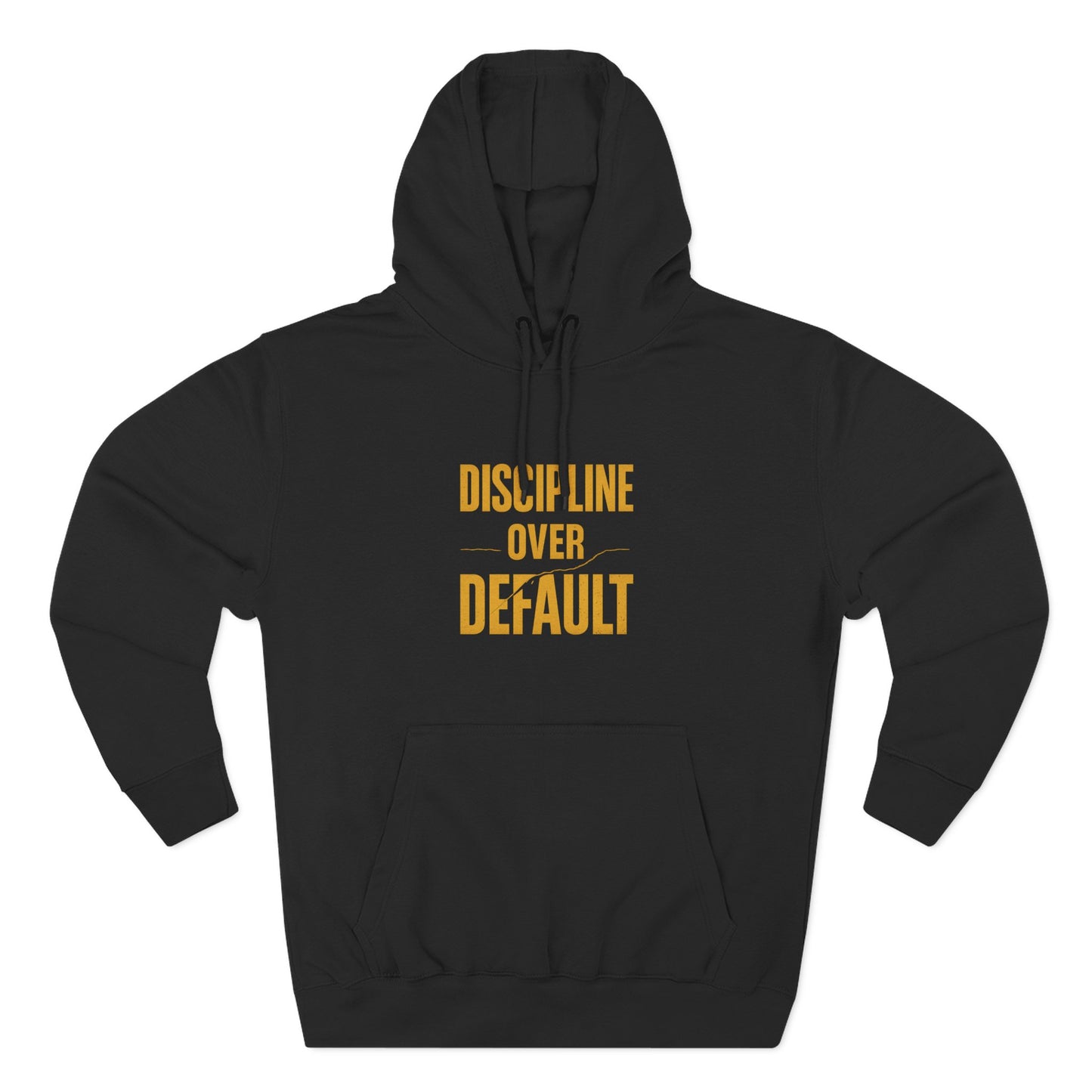Disciplined Fleece Hoodie - Motivational Sportswear, Perfect for Gym, Gift for Fitness Enthusiasts, Workout Apparel, Inspirational Hoodie