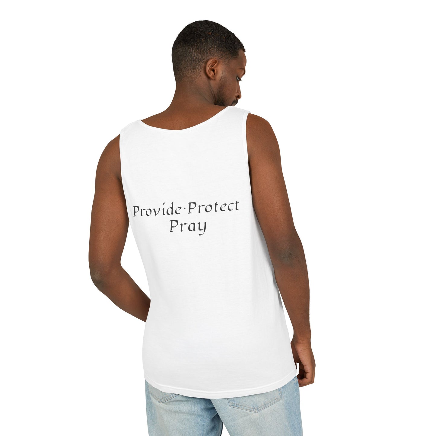 Men's Tank Top - Relaxing BE A MAN APPAREL PROTECT PROVIDE AND PRAY Design