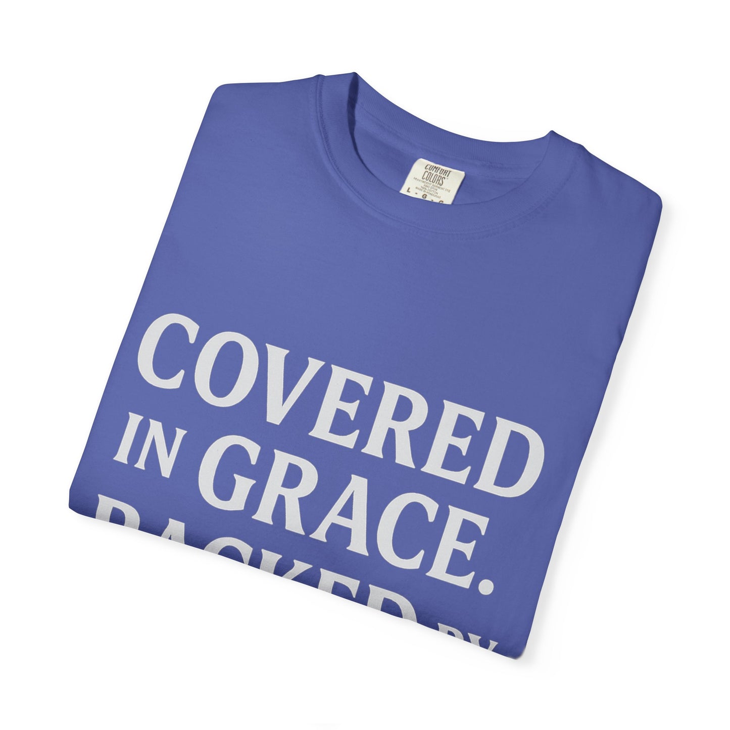 Covered in Grace, Backed by Grit – Be Her Backbone (Women's Shirt)