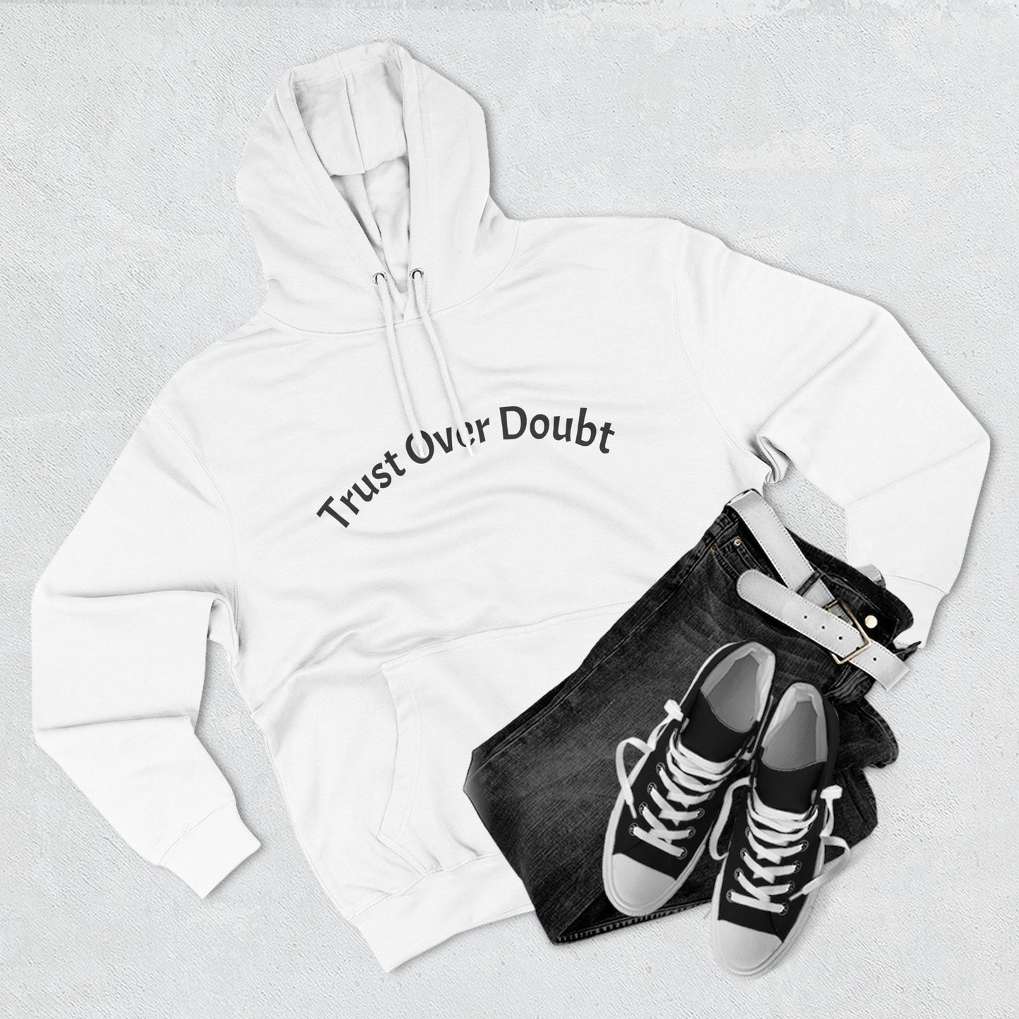 Faith Over Fear, Trust Over Doubt Hoodie. David vs Goliath