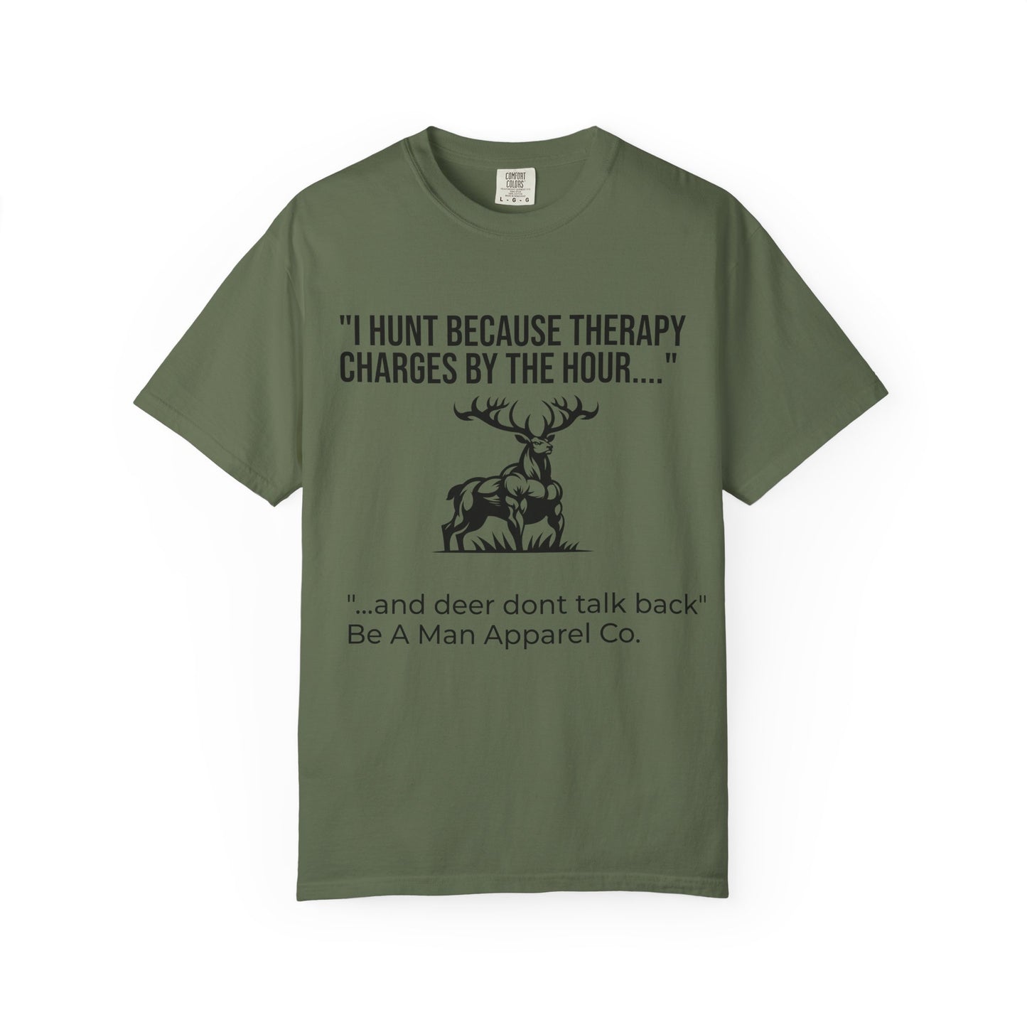 Hunting Therapy T-Shirt, Outdoor Humor Tee, Gift for Hunters, Unisex Wildlife Shirt, Men's Hunting Apparel, Fun Animal Lover Shirt