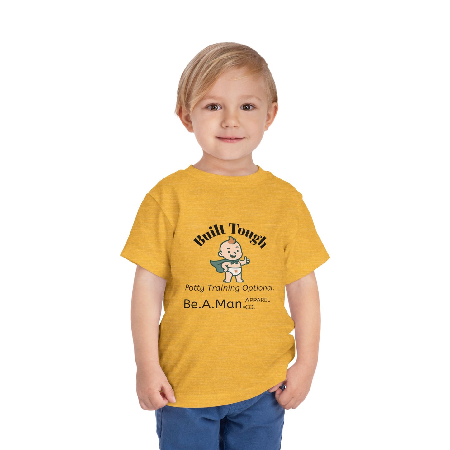 Built Tough Toddler Tee, Funny Kid's Shirt, Potty Training Shirt, Gifts for Toddlers, Baby Shower Gift